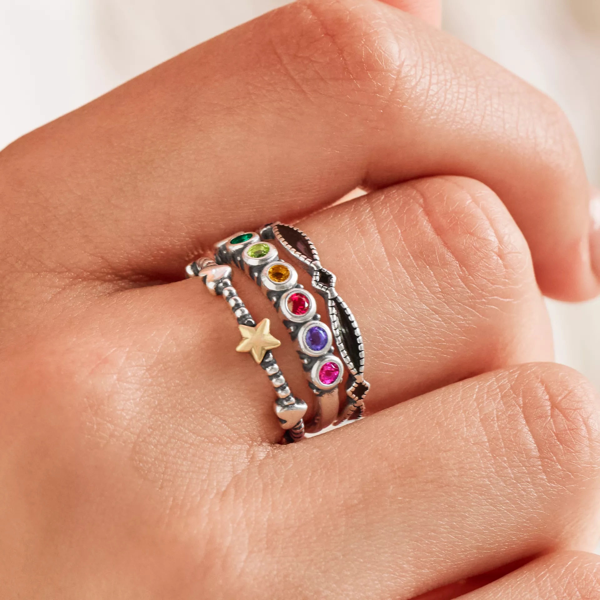 Enamel Cordoba Stacker Ring - Image 4