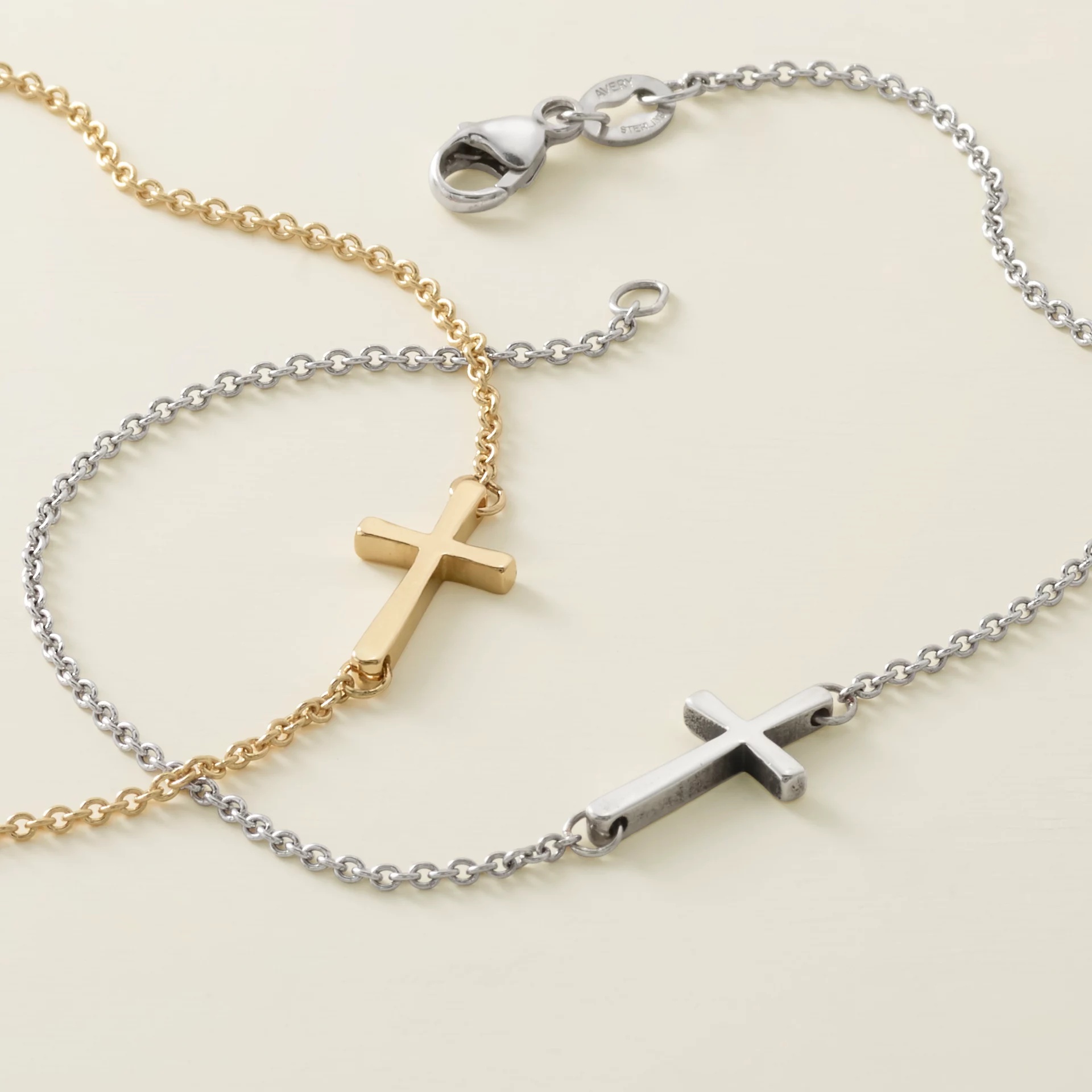 Petite Latin Cross Link Bracelet - Image 3