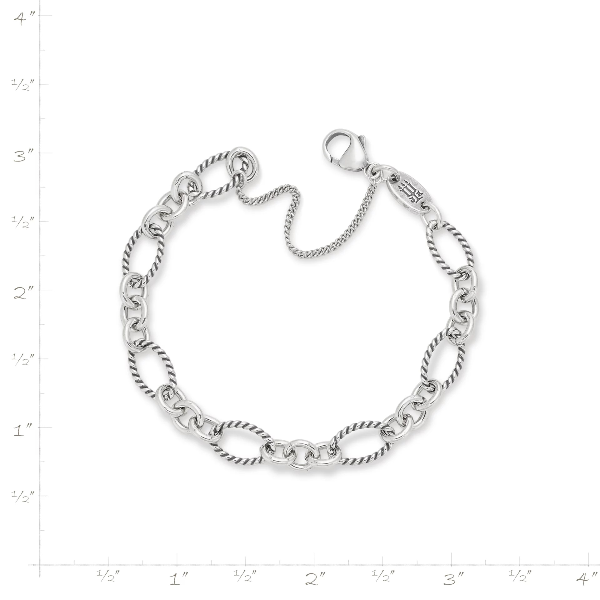 Oval Twist Charm Bracelet - Image 4