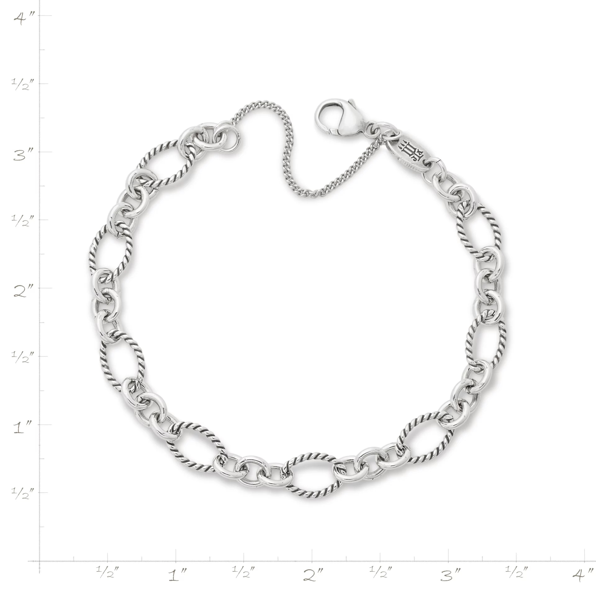 Oval Twist Charm Bracelet - Image 4