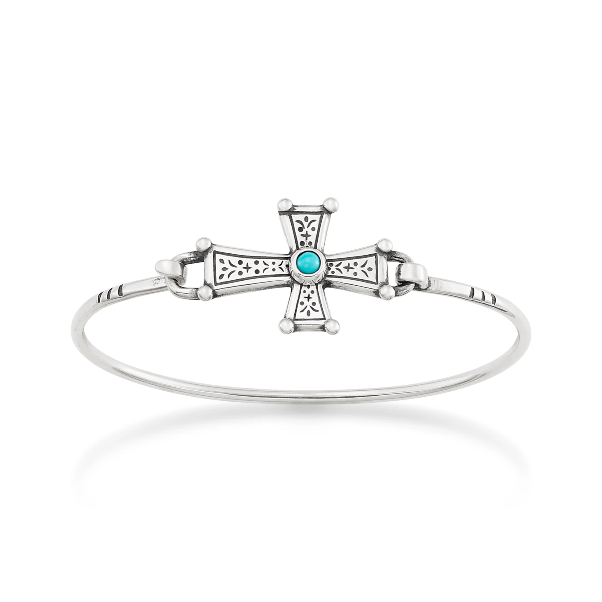 Mission Cross Hook-On Bracelet with Turquoise