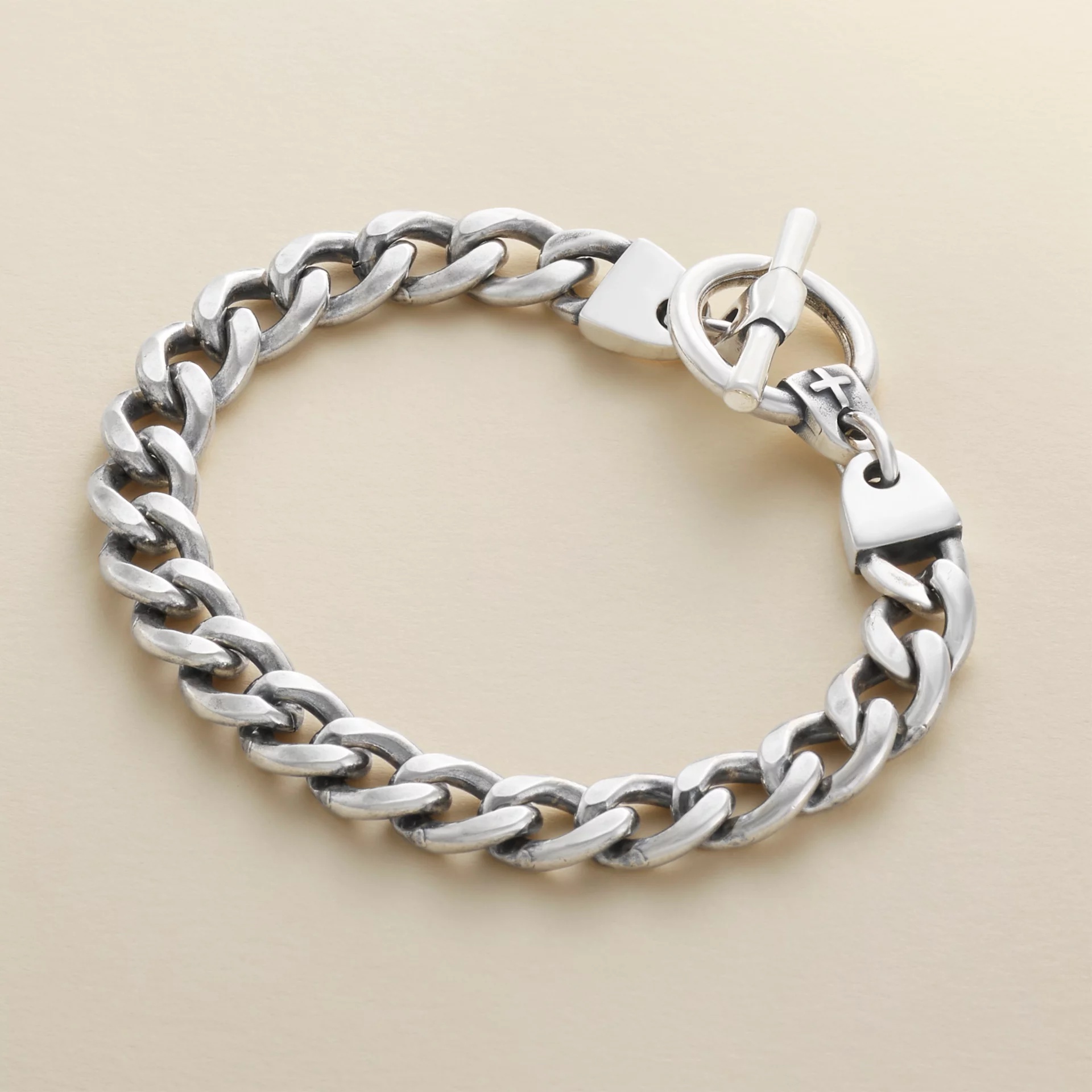 Strength in Faith Curb Link Bracelet - Image 2