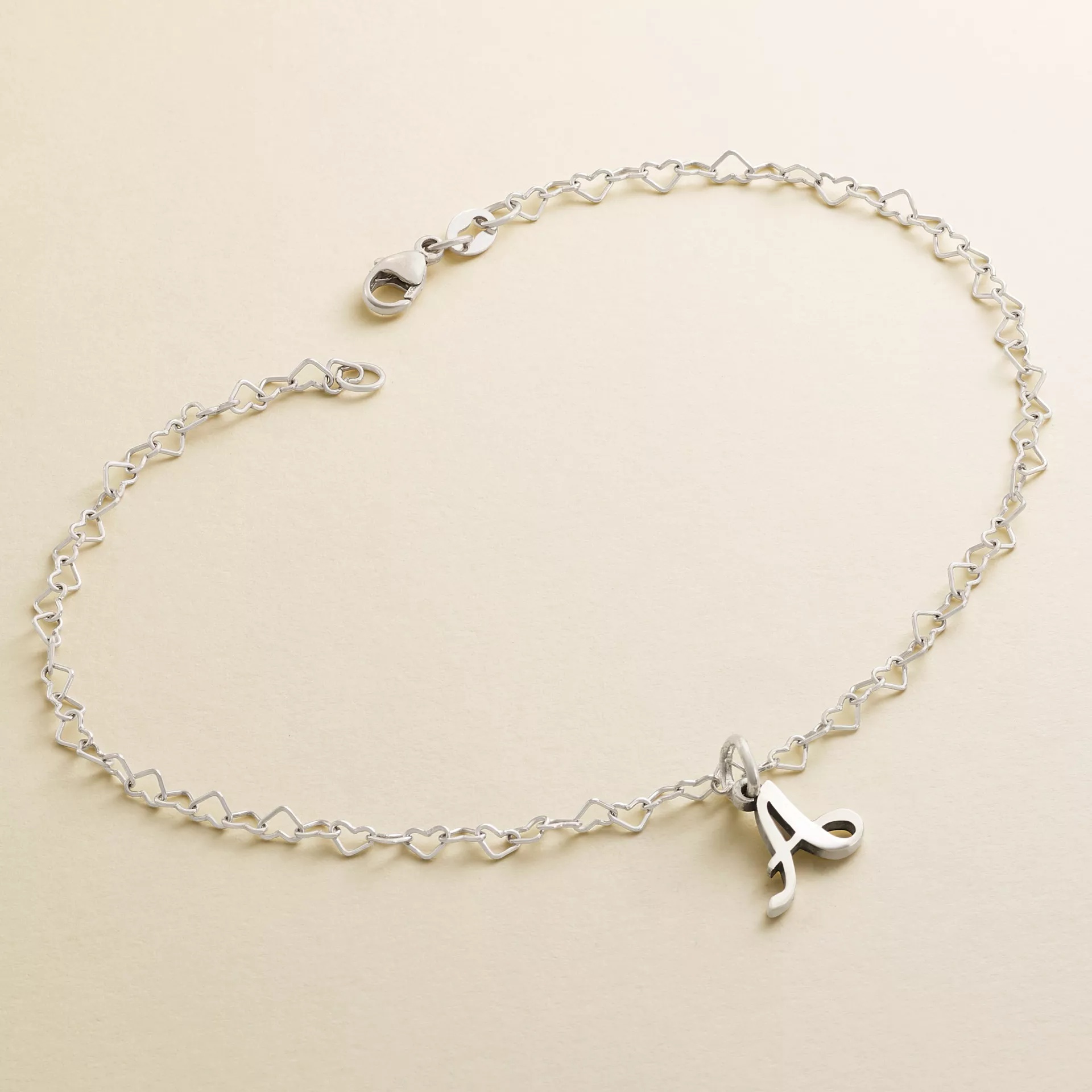Delicate Connected Hearts Anklet - Image 2