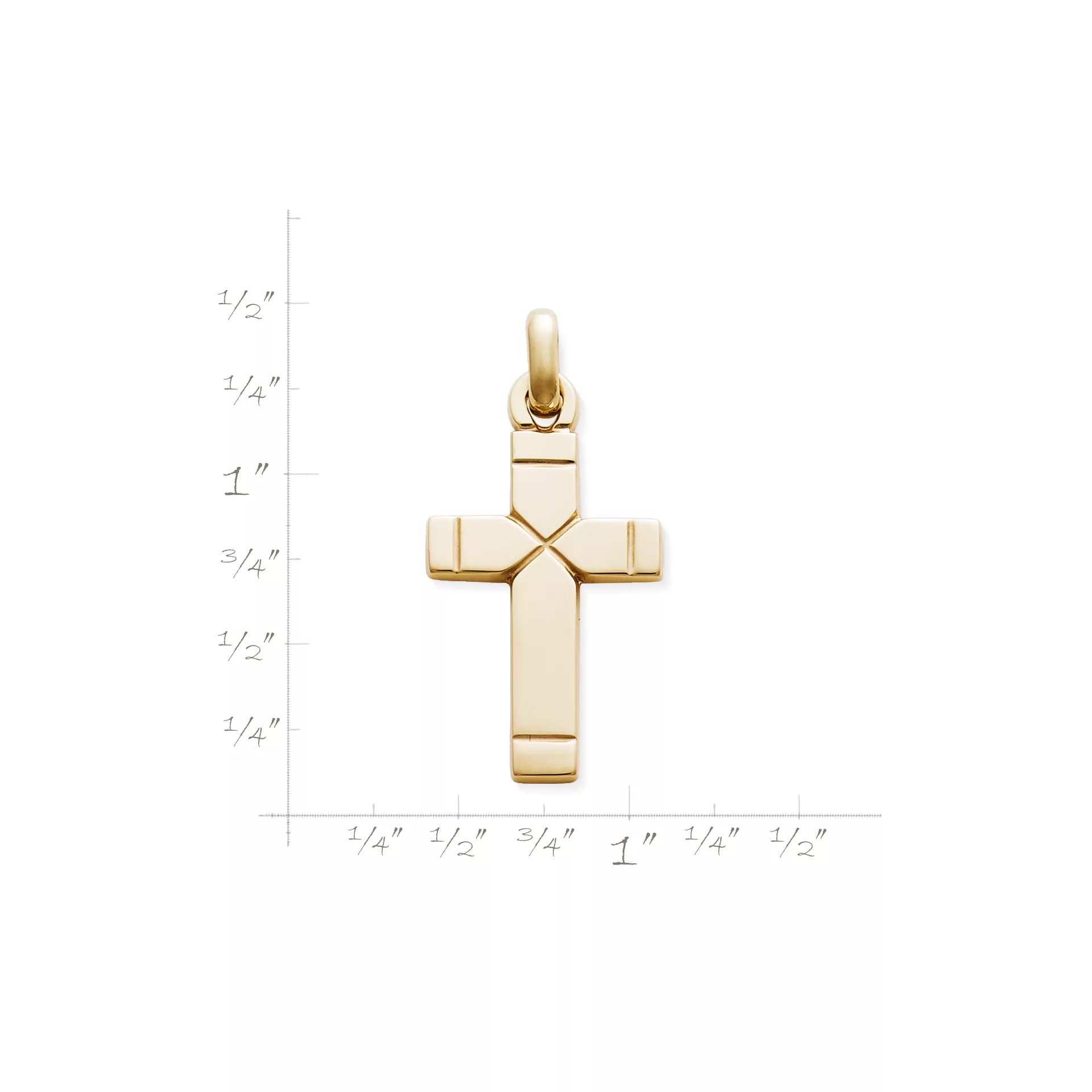 Plain Latin Cross Pendant - Image 2