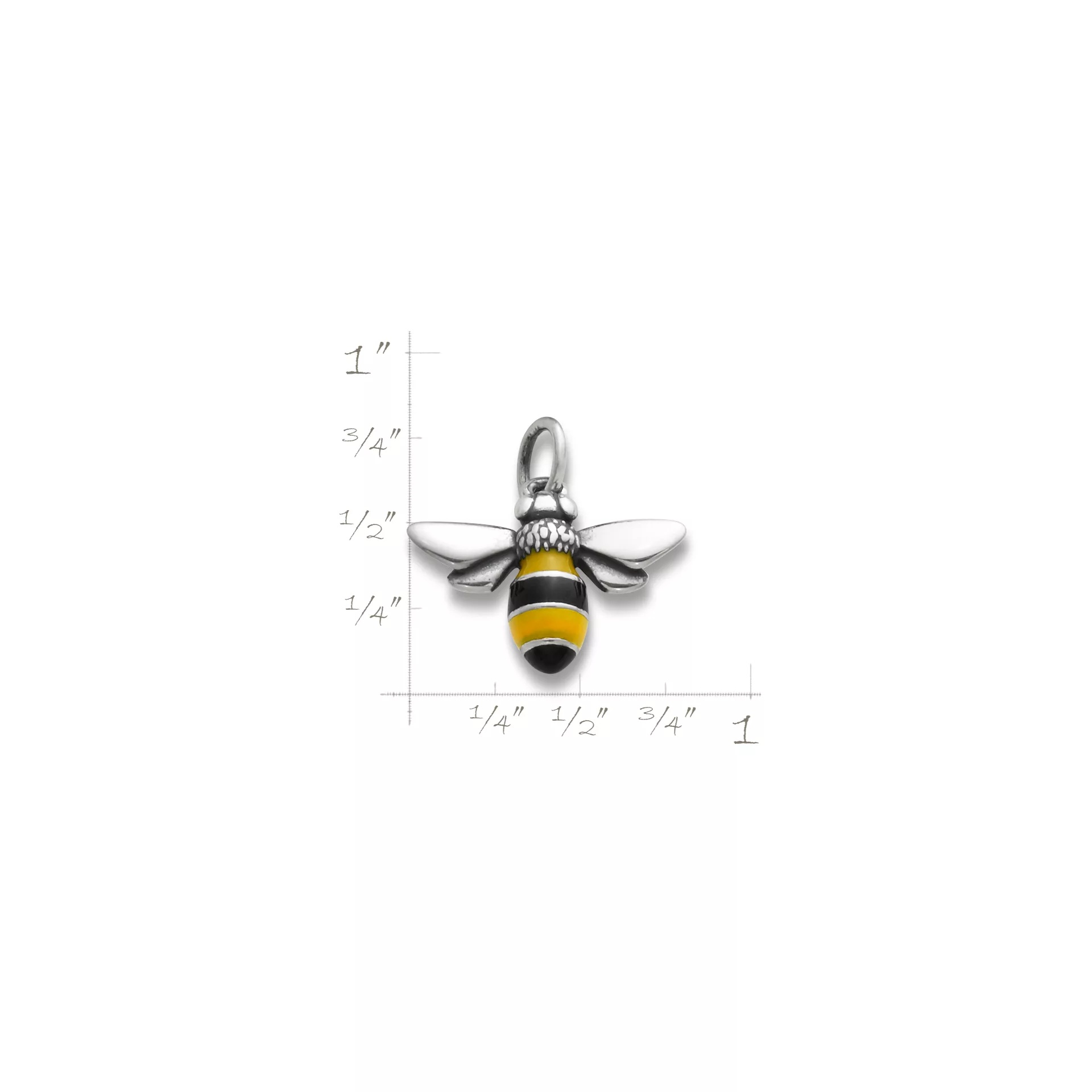 Enamel Bumble Bee Charm - Image 2