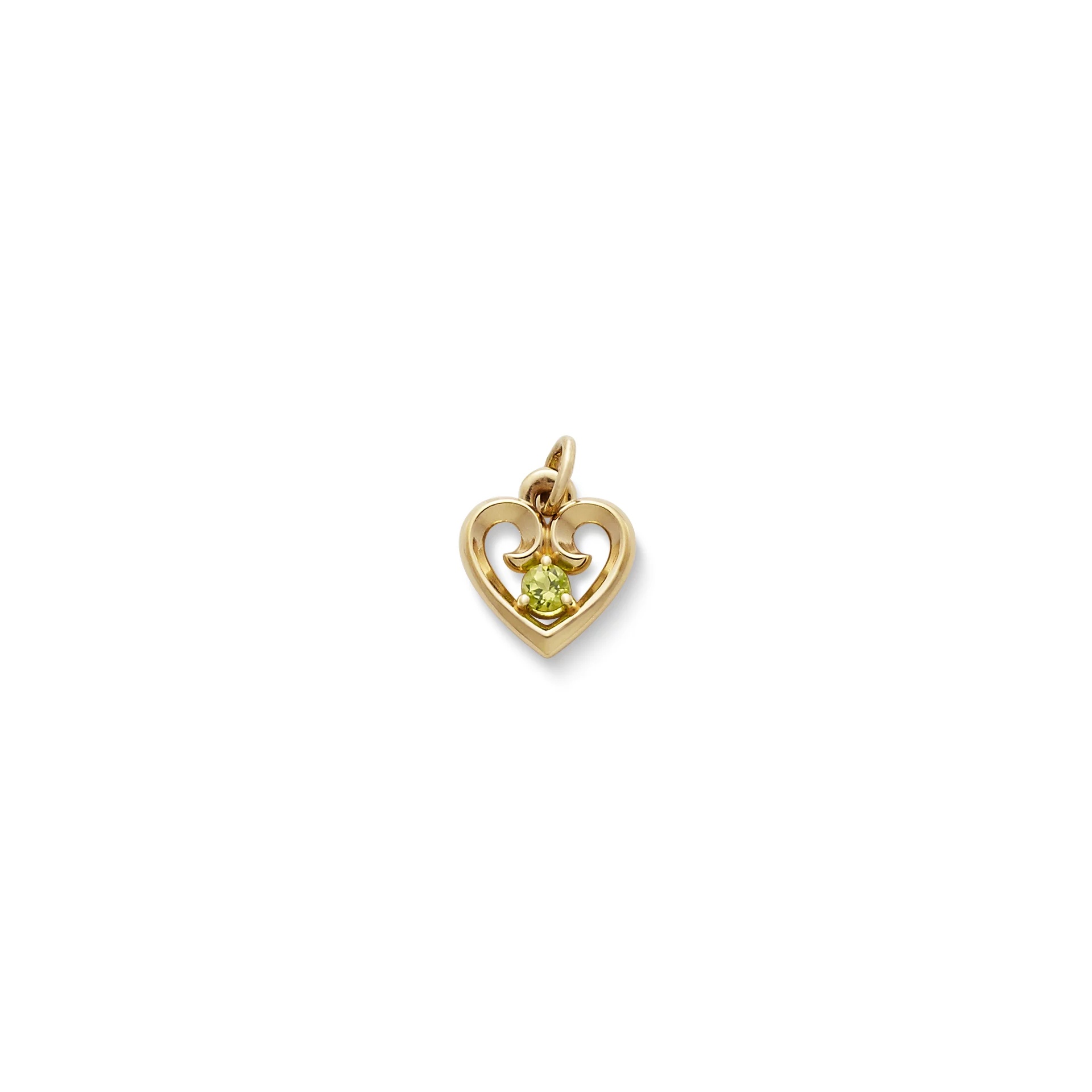 Avery Remembrance Heart Birthstone Charm