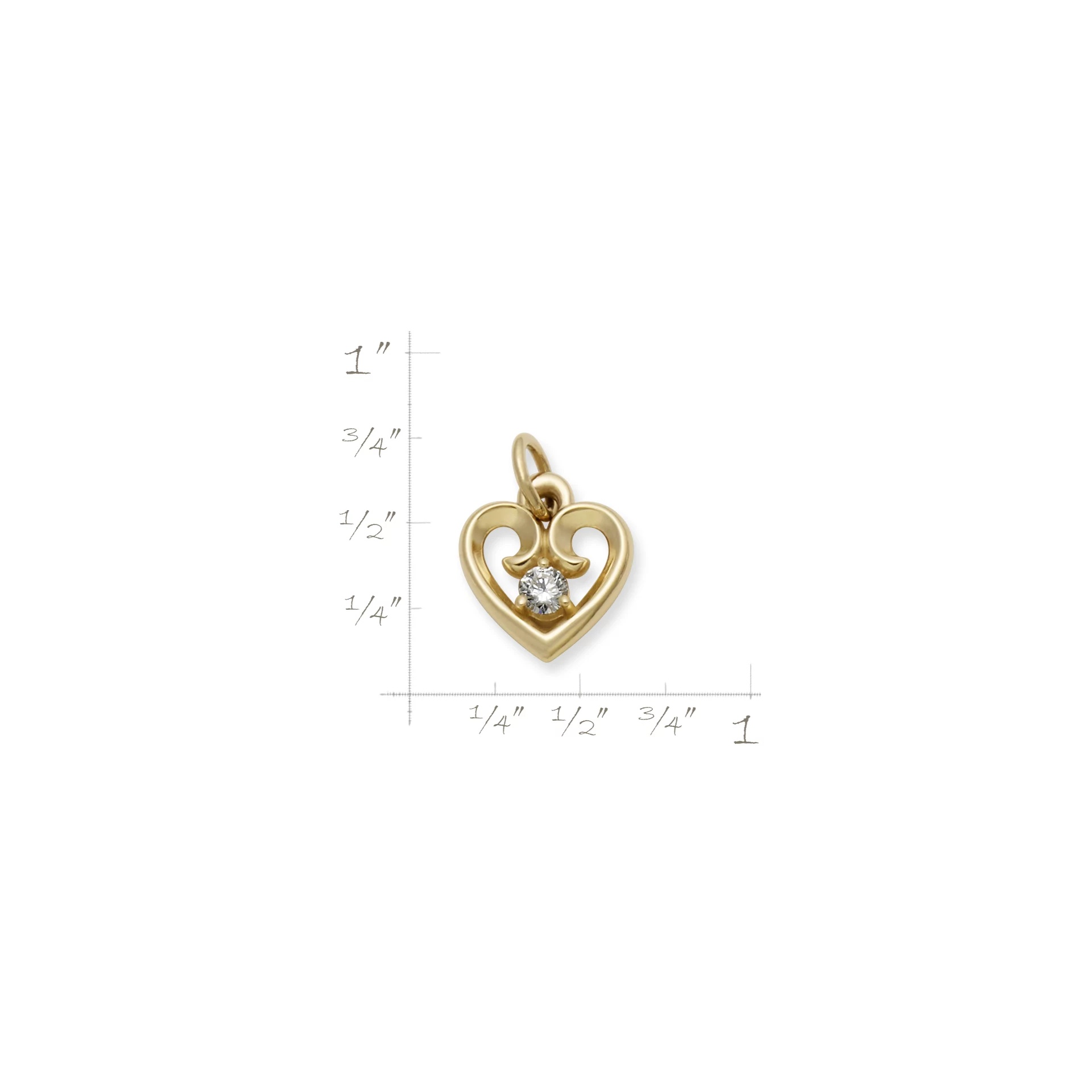 Avery Remembrance Heart Birthstone Charm - Image 2