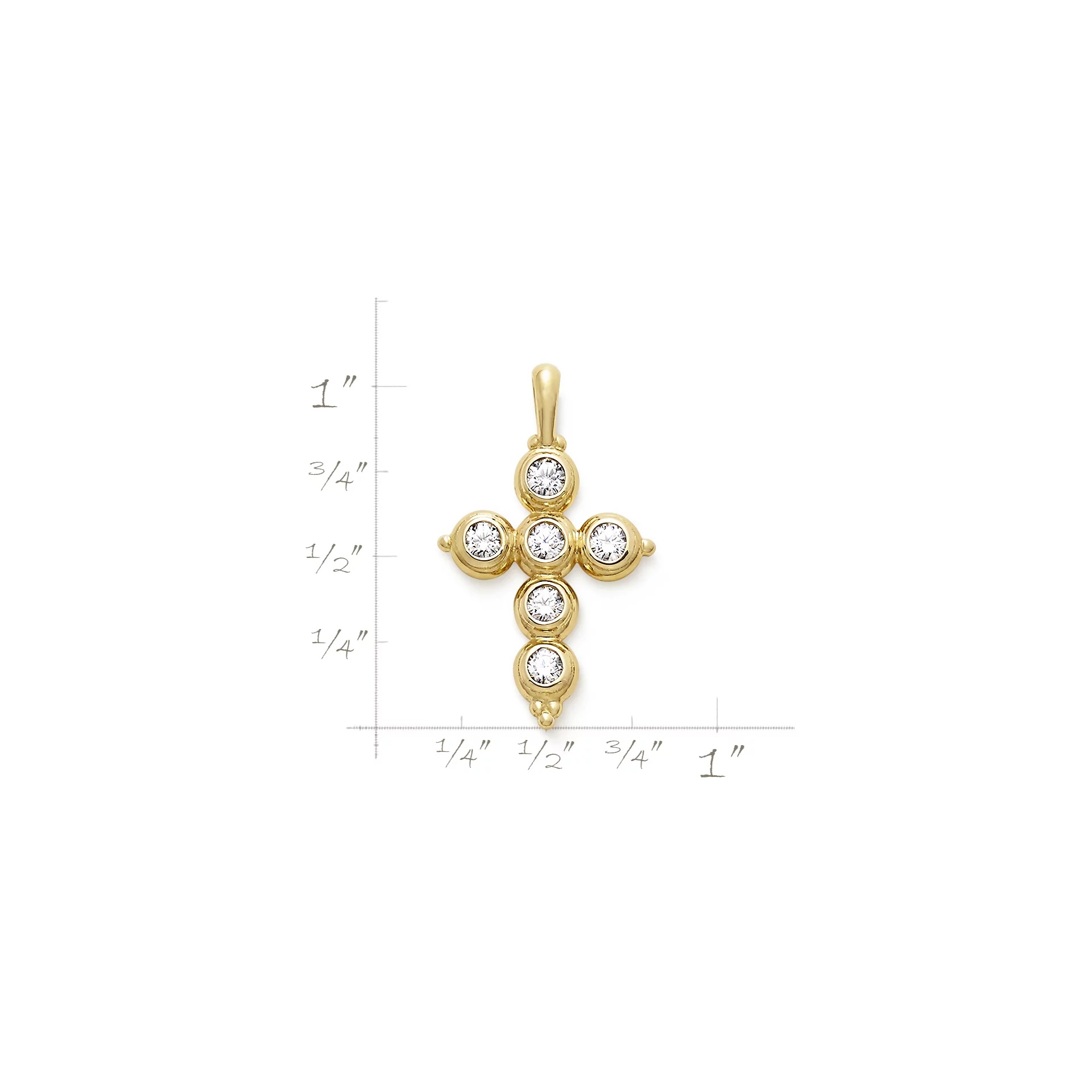 Antiquity Gemstone Cross Pendant - Image 3