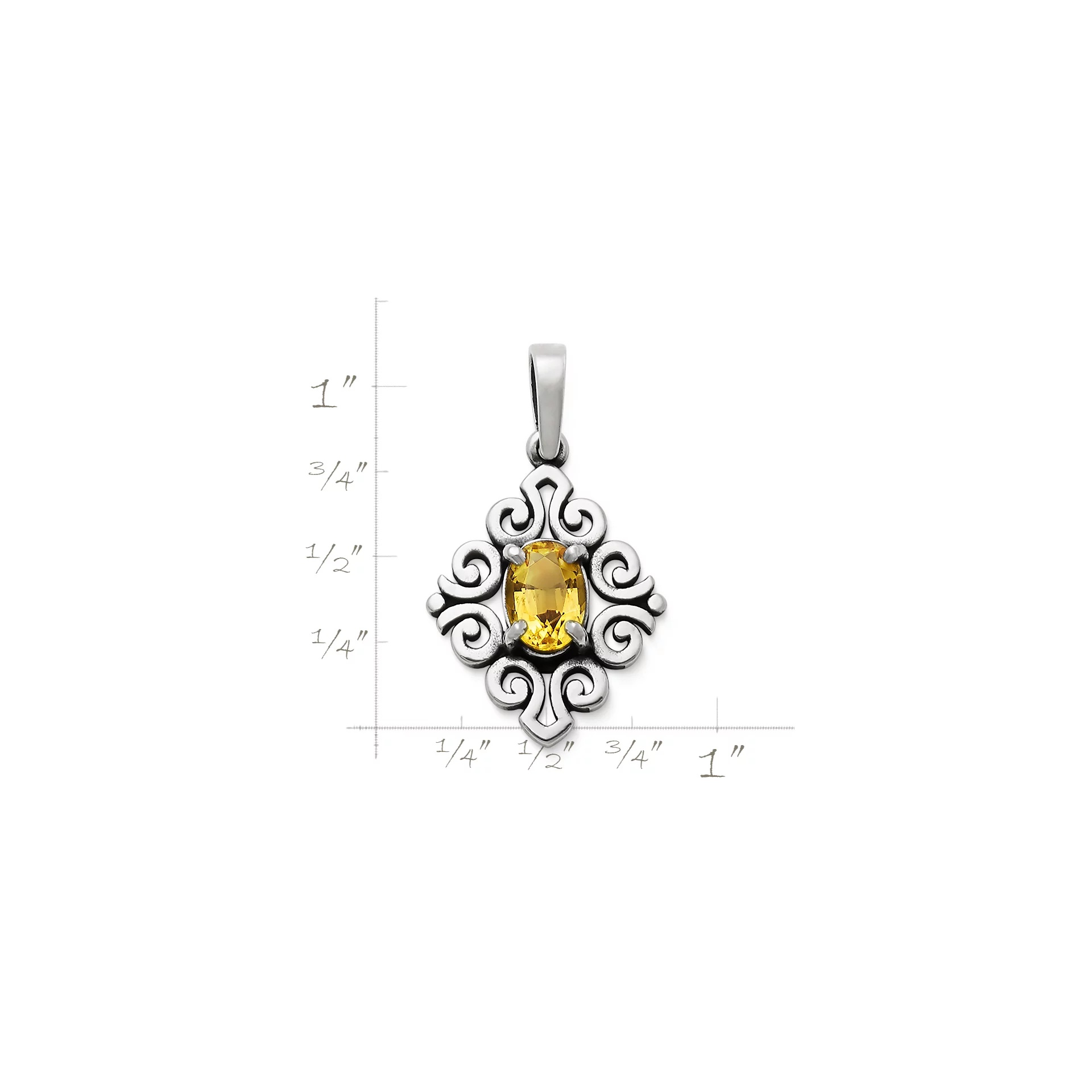 Spanish Lace Birthstone Pendant - Image 3