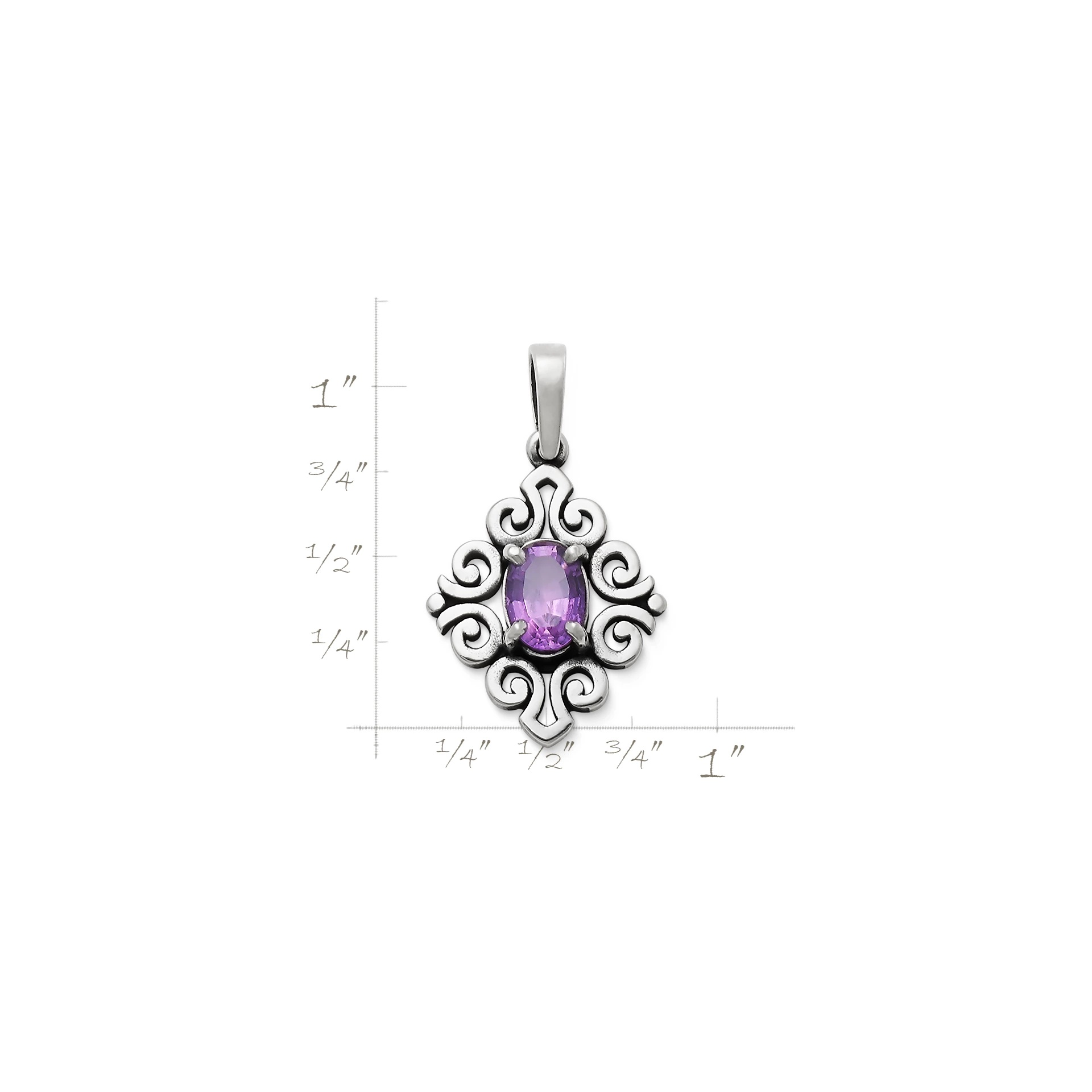 Spanish Lace Birthstone Pendant - Image 2