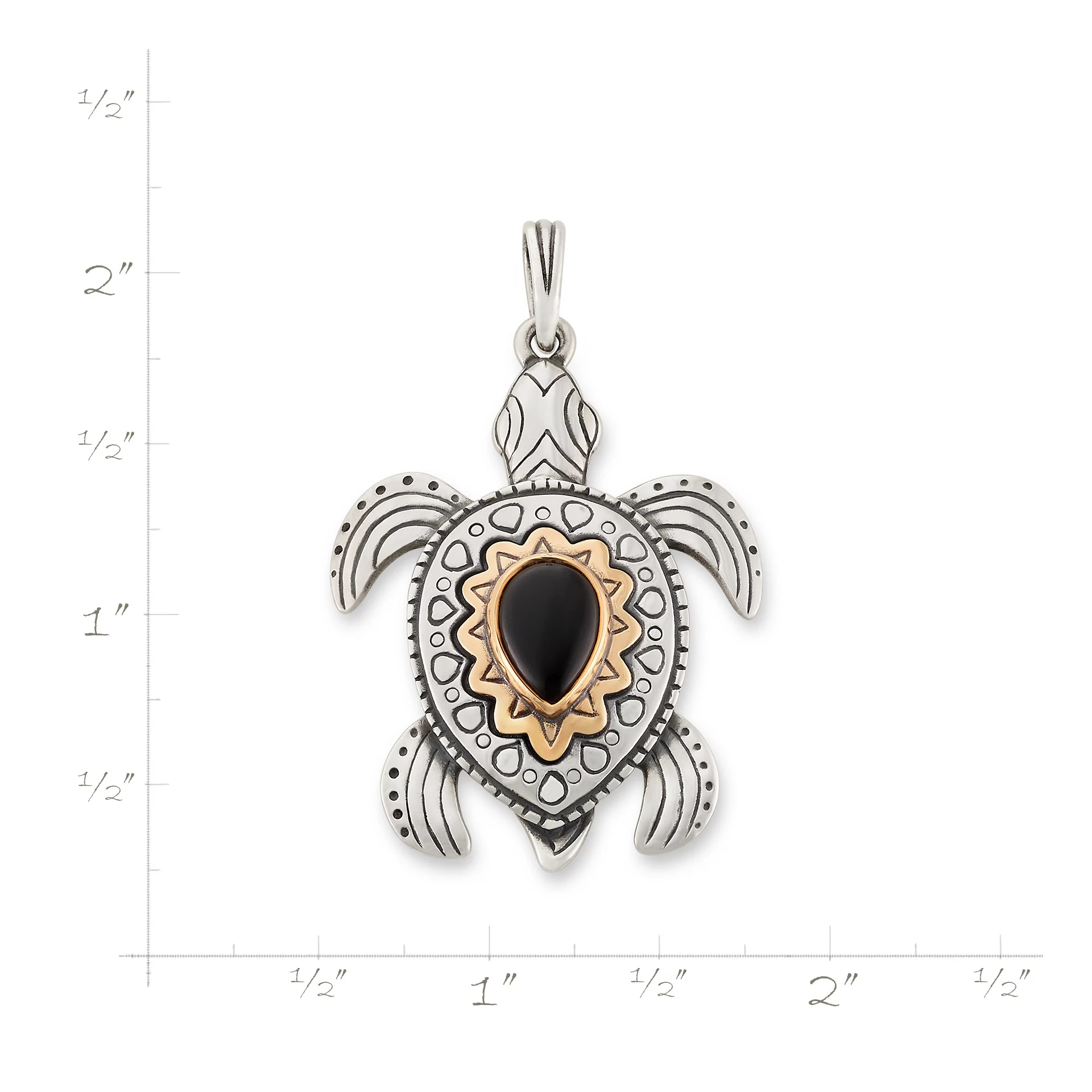 Sea Turtle Gemstone Pendant - Image 5