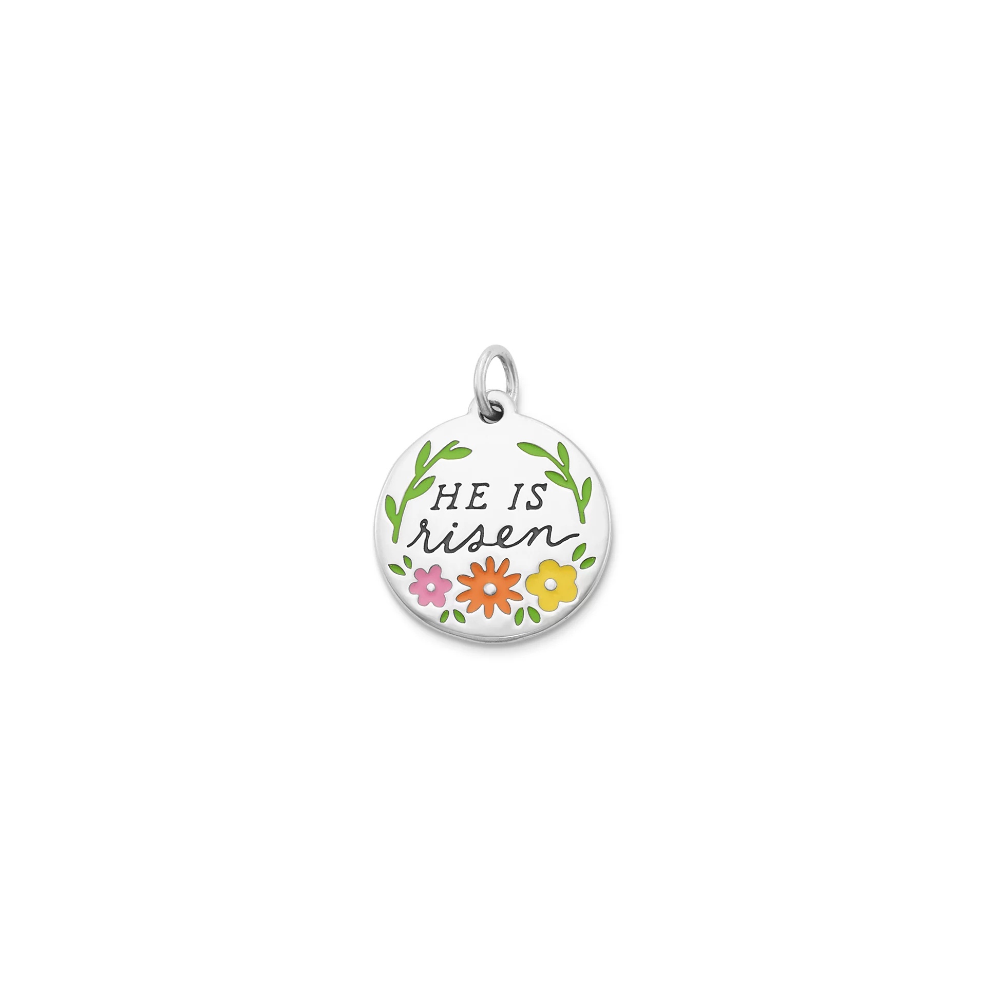 Enamel "He is Risen" Charm
