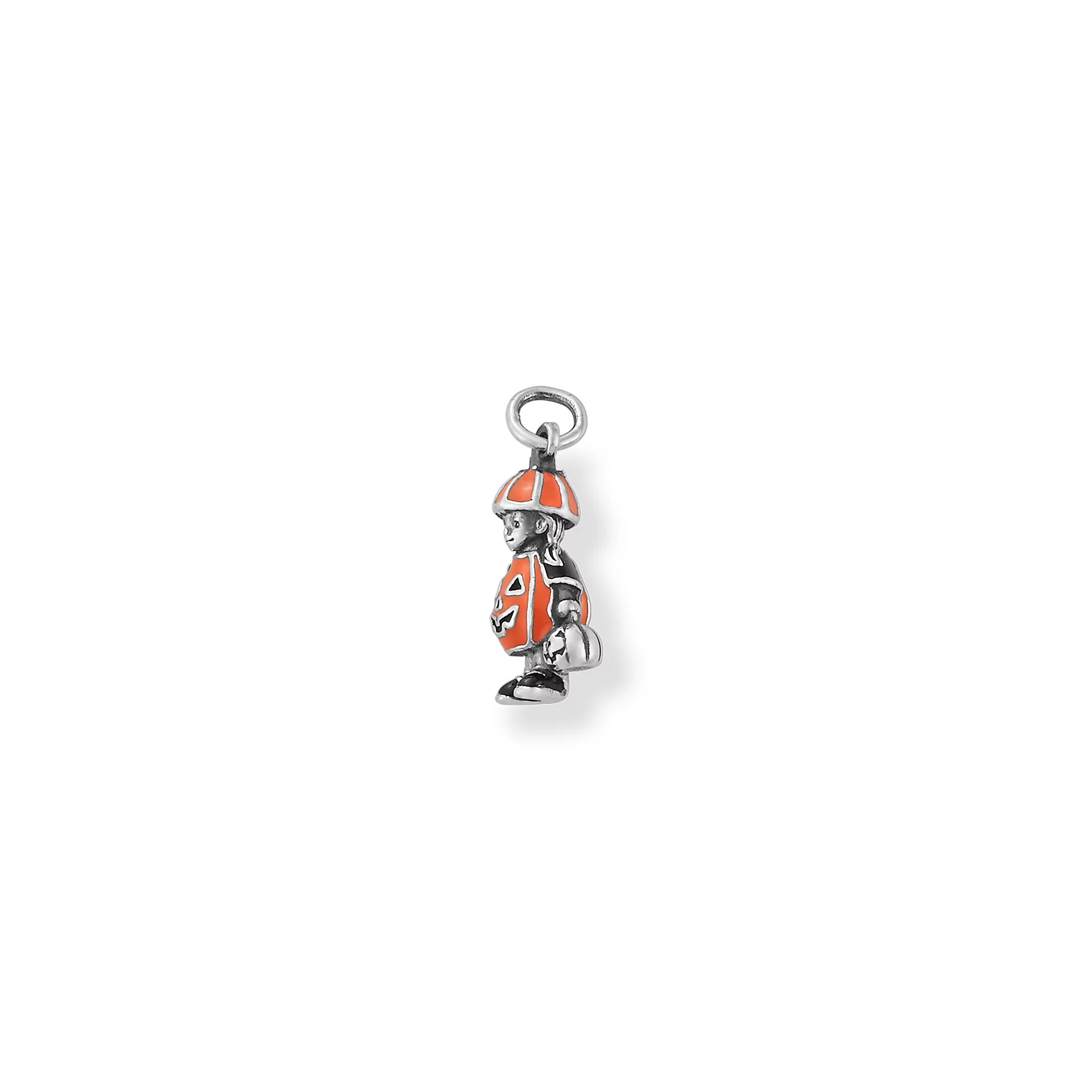 Enamel Pumpkin Costume Charm - Image 2