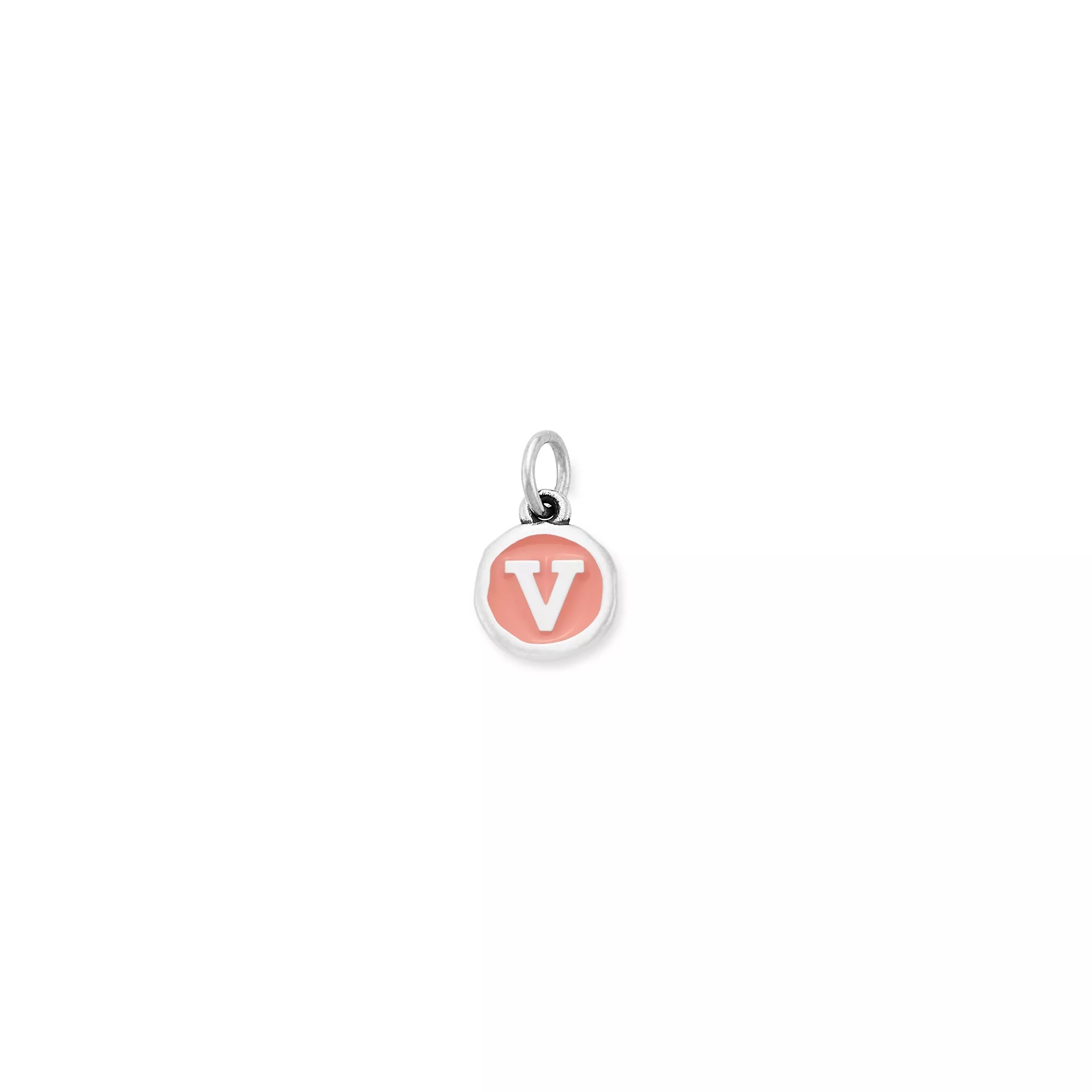 Enamel Initial Disc Charm