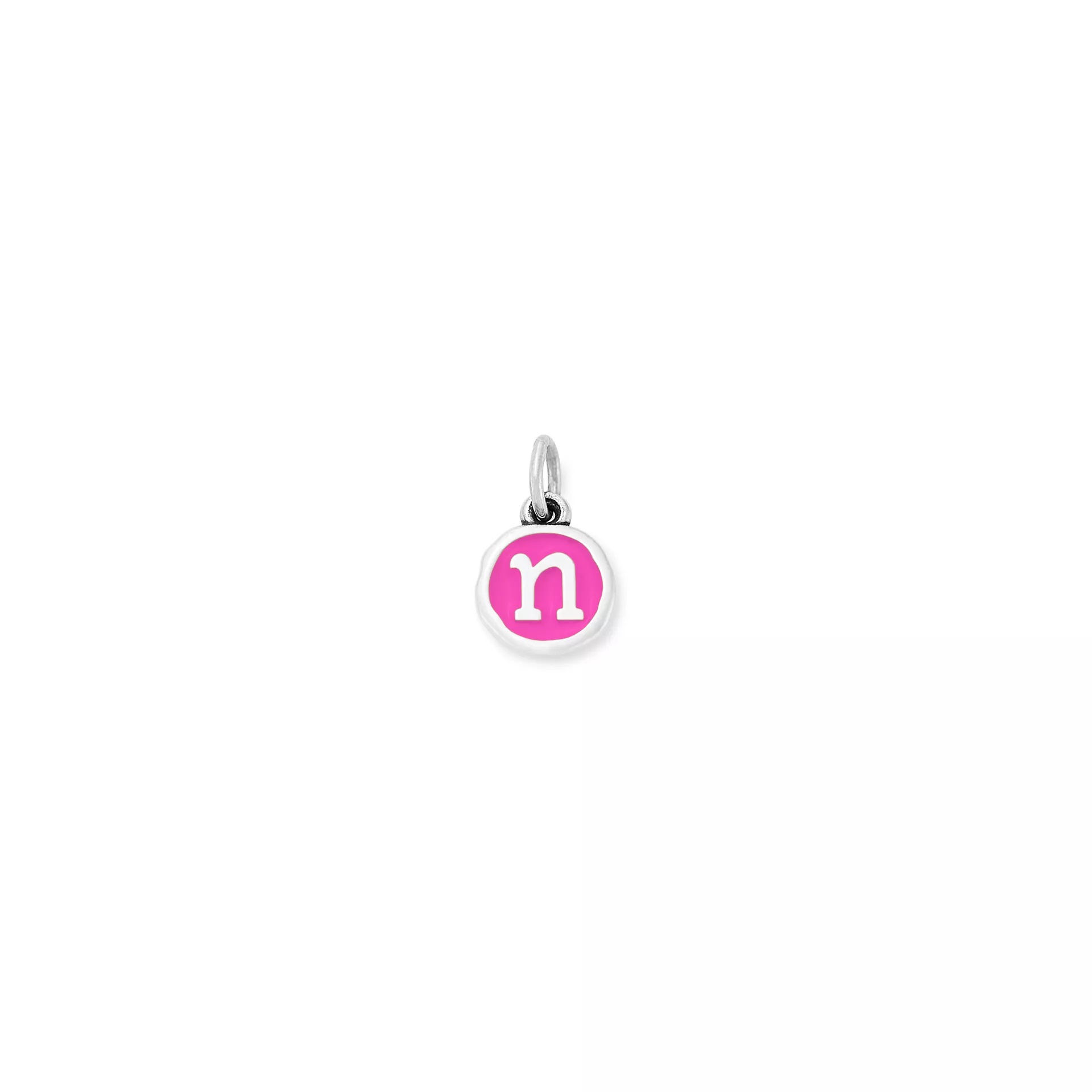Enamel Initial Disc Charm