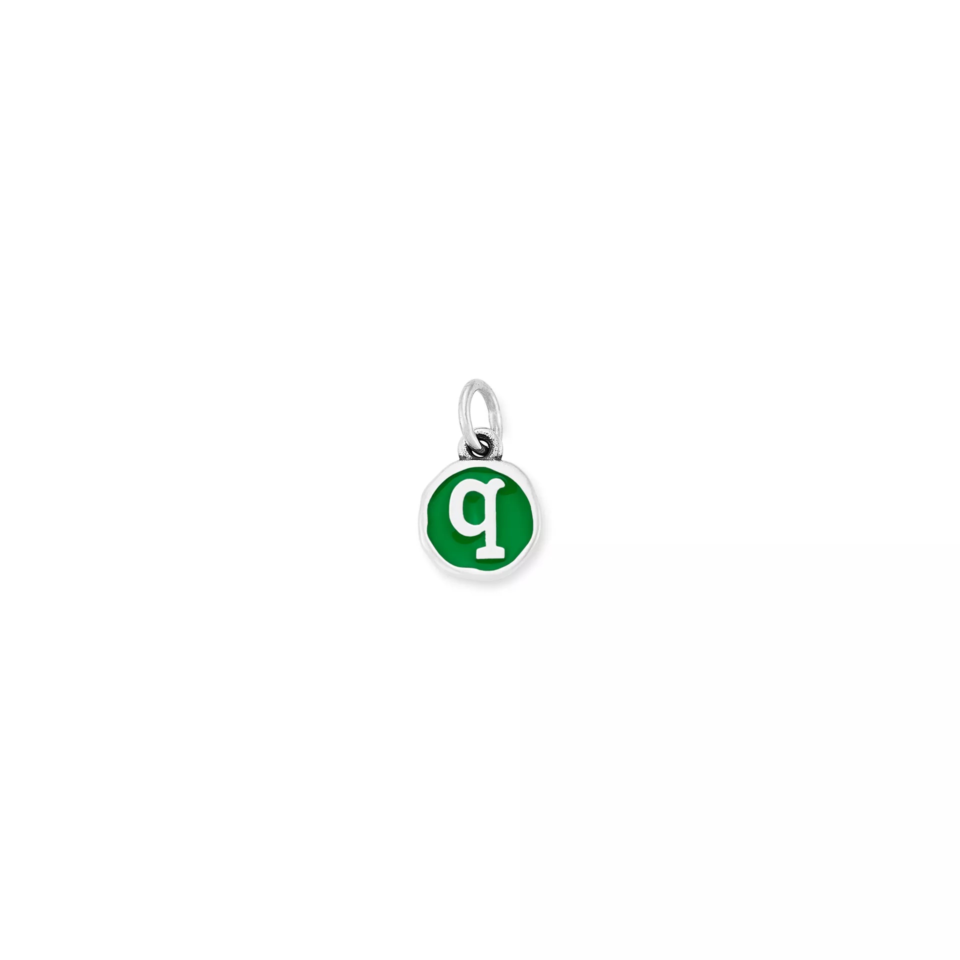 Enamel Initial Disc Charm