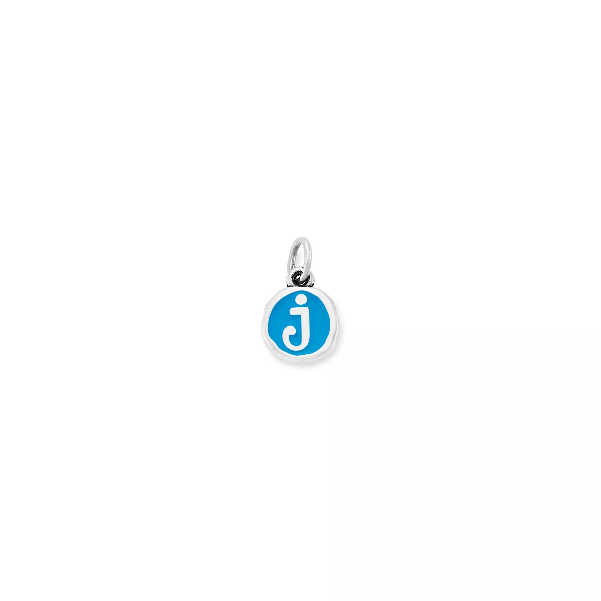 Enamel Initial Disc Charm