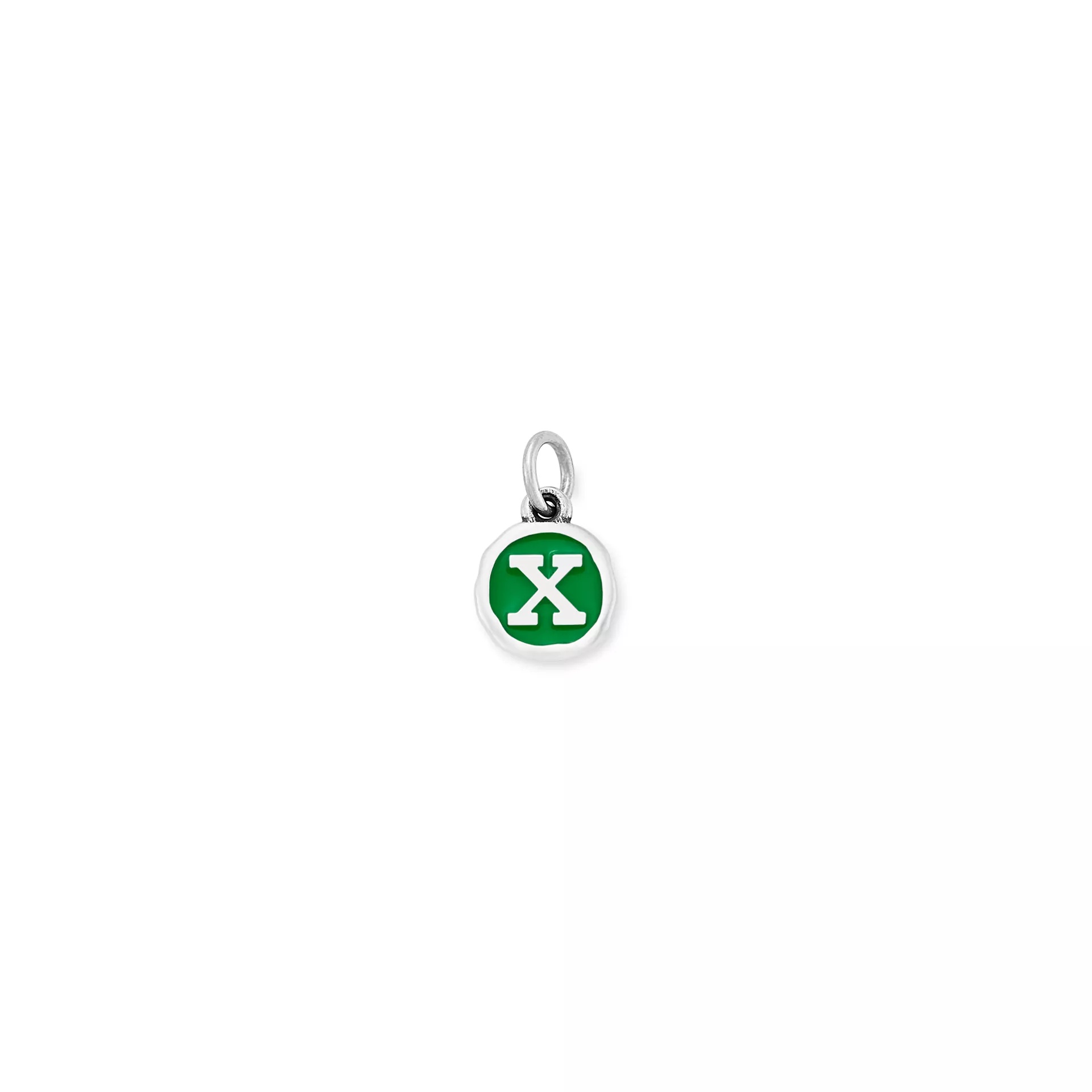 Enamel Initial Disc Charm