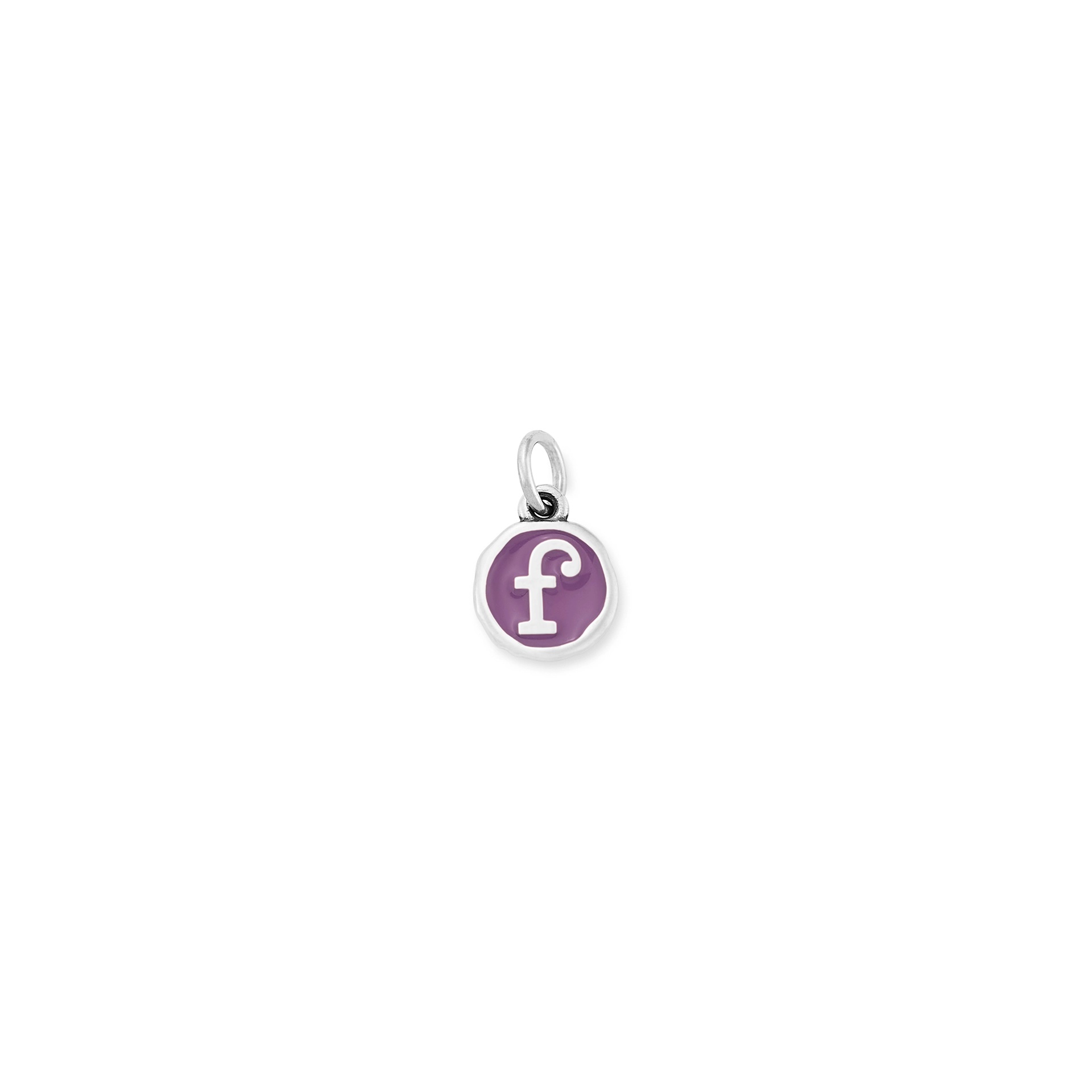 Enamel Initial Disc Charm