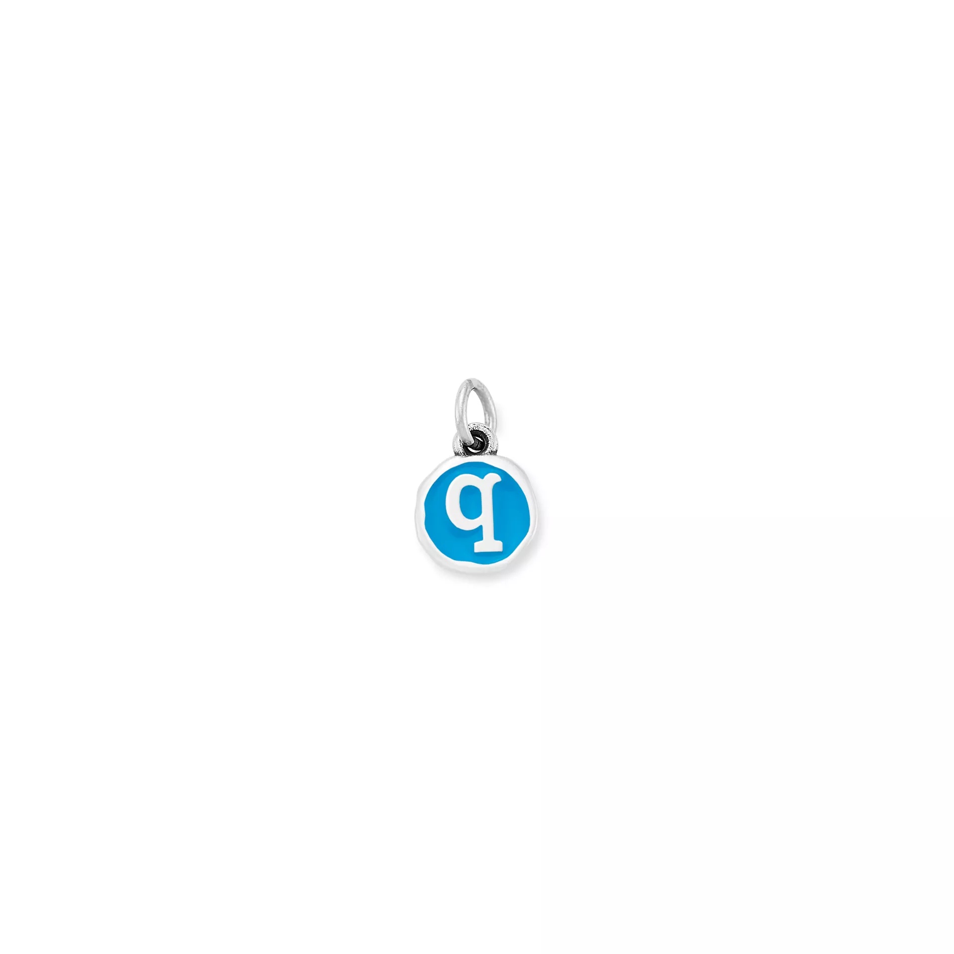 Enamel Initial Disc Charm