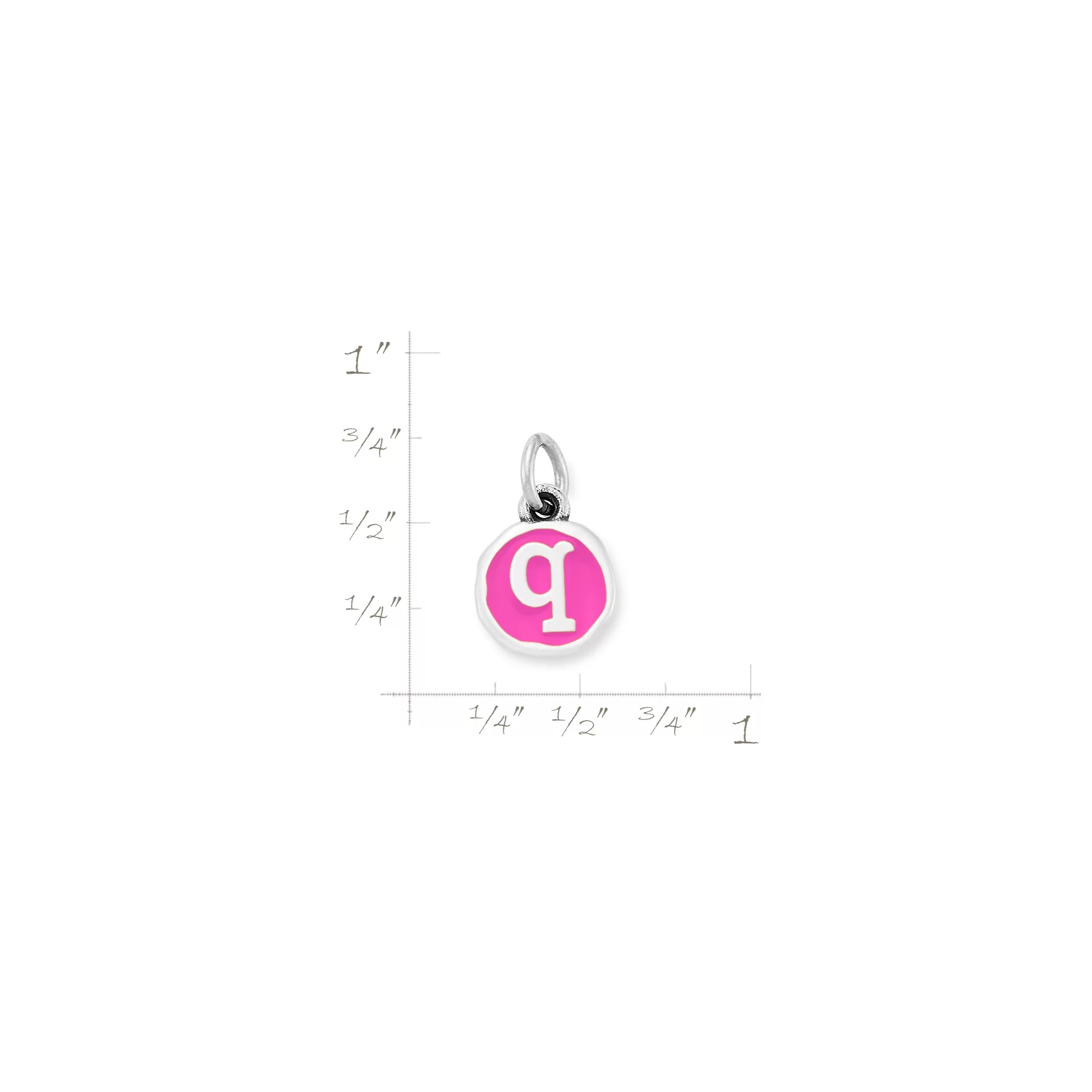 Enamel Initial Disc Charm - Image 4