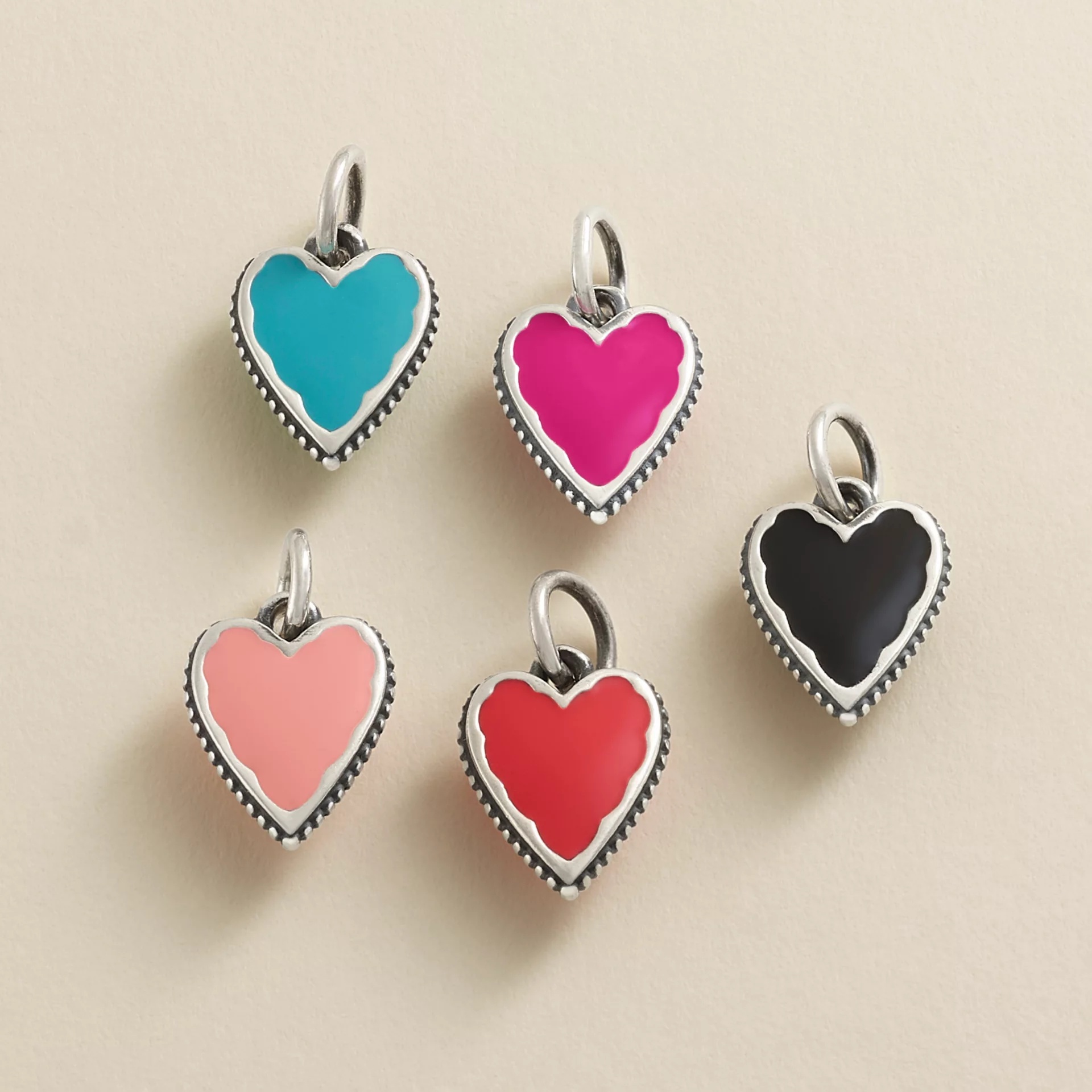 Enamel Heart Charm - Image 3
