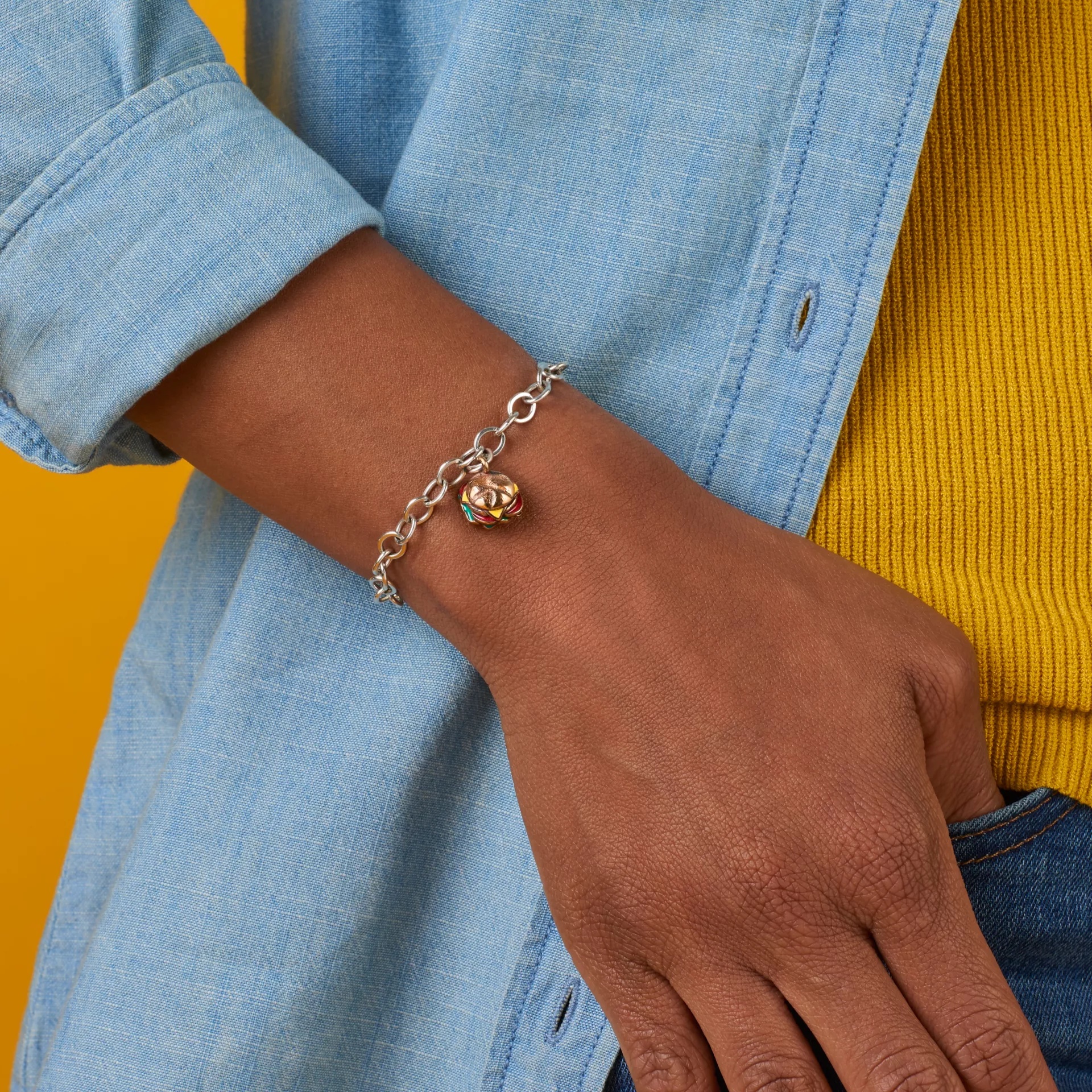 Enamel Cheeseburger Charm - Image 4