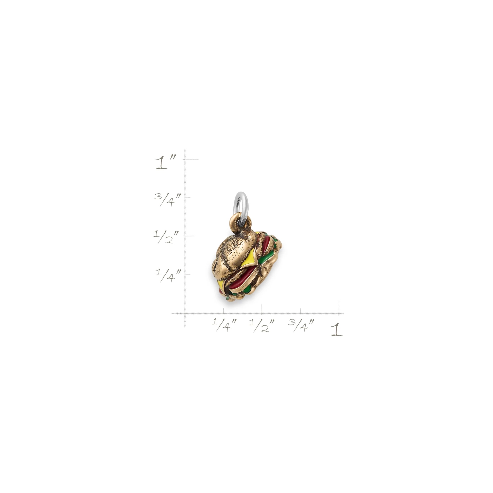 Enamel Cheeseburger Charm - Image 5