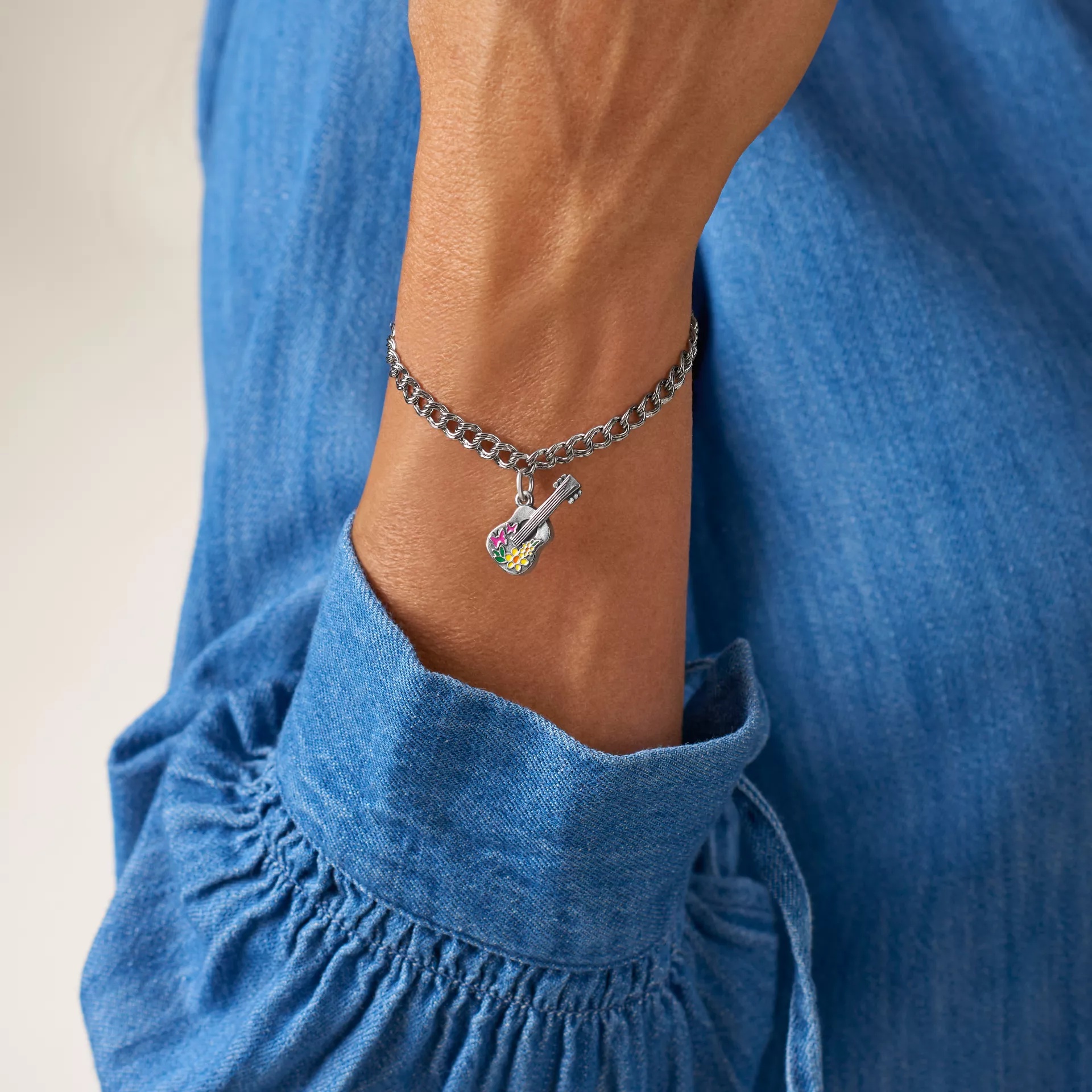 Enamel Festive Guitar Charm - Image 4