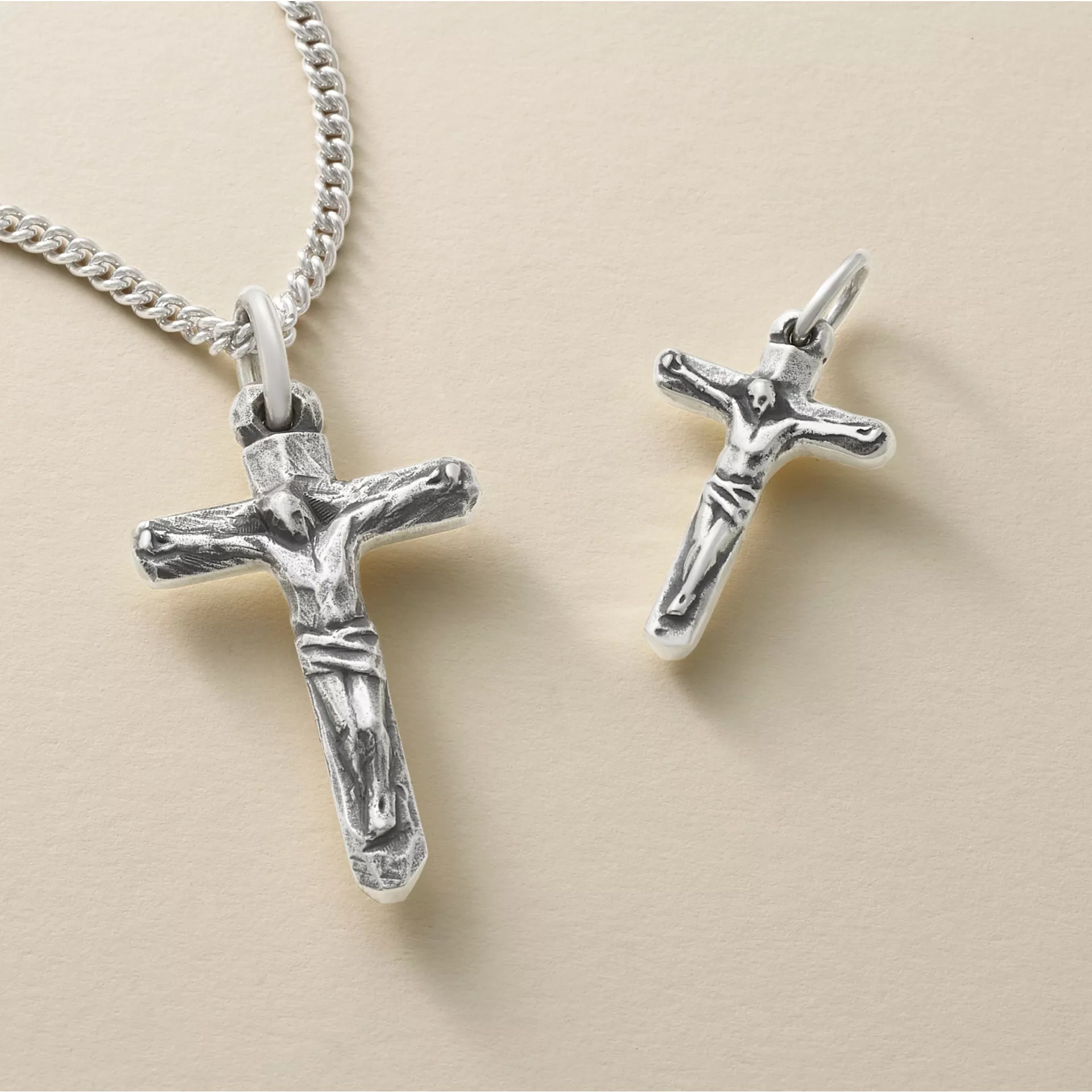 Chiseled Crucifix Pendant - Image 2