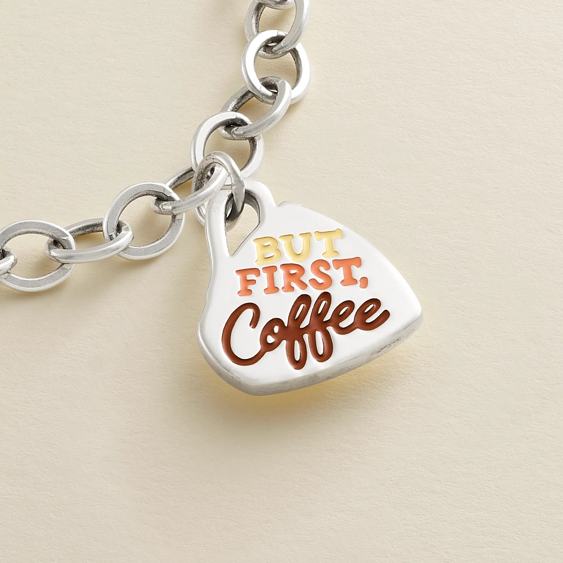 Enamel But First Coffee Charm - Image 2