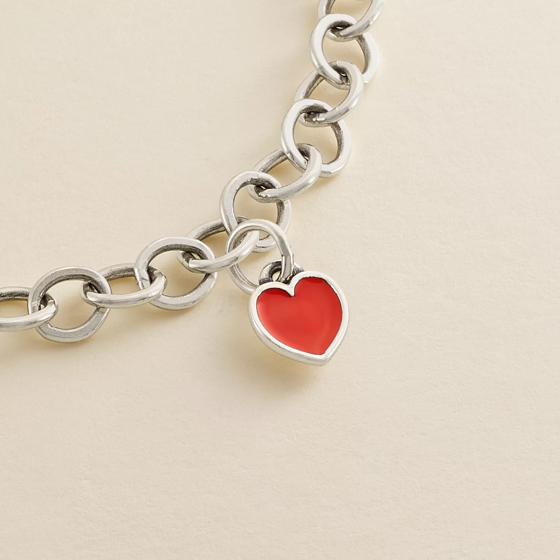 Enamel Connected Hearts Charm - Image 2