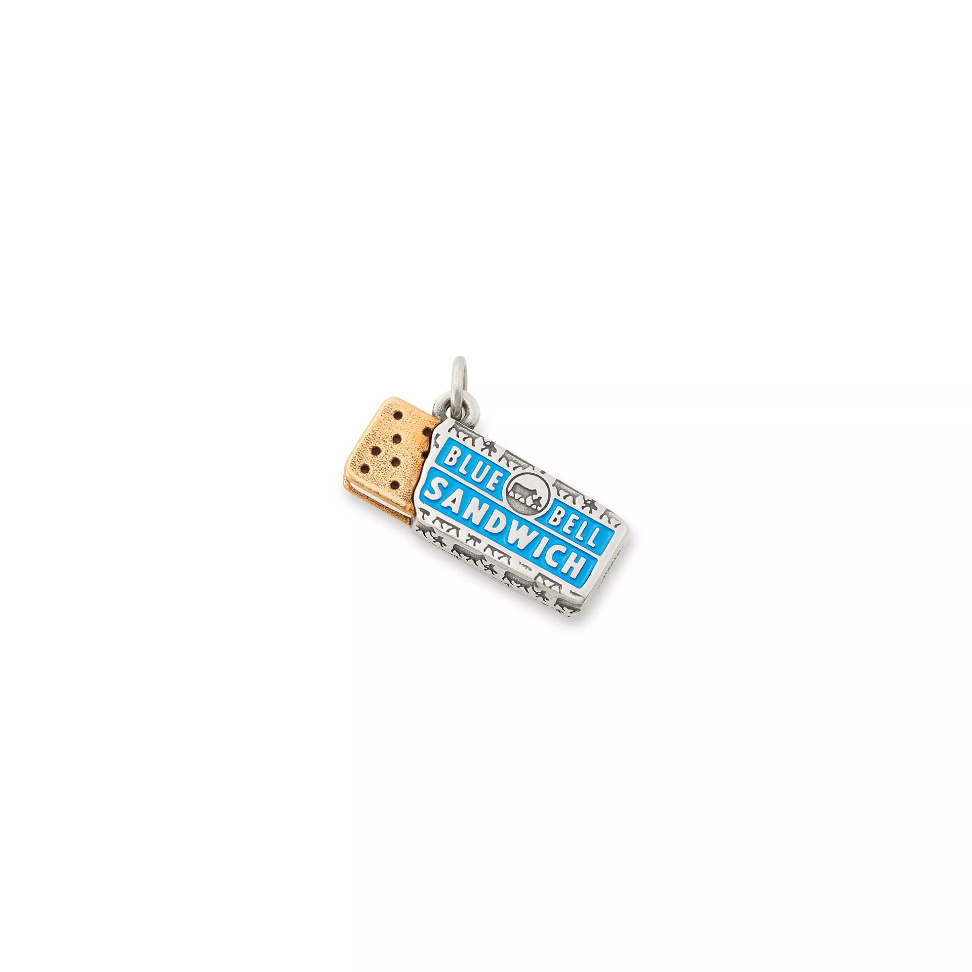 Enamel Blue Bell Ice Cream Sandwich Charm