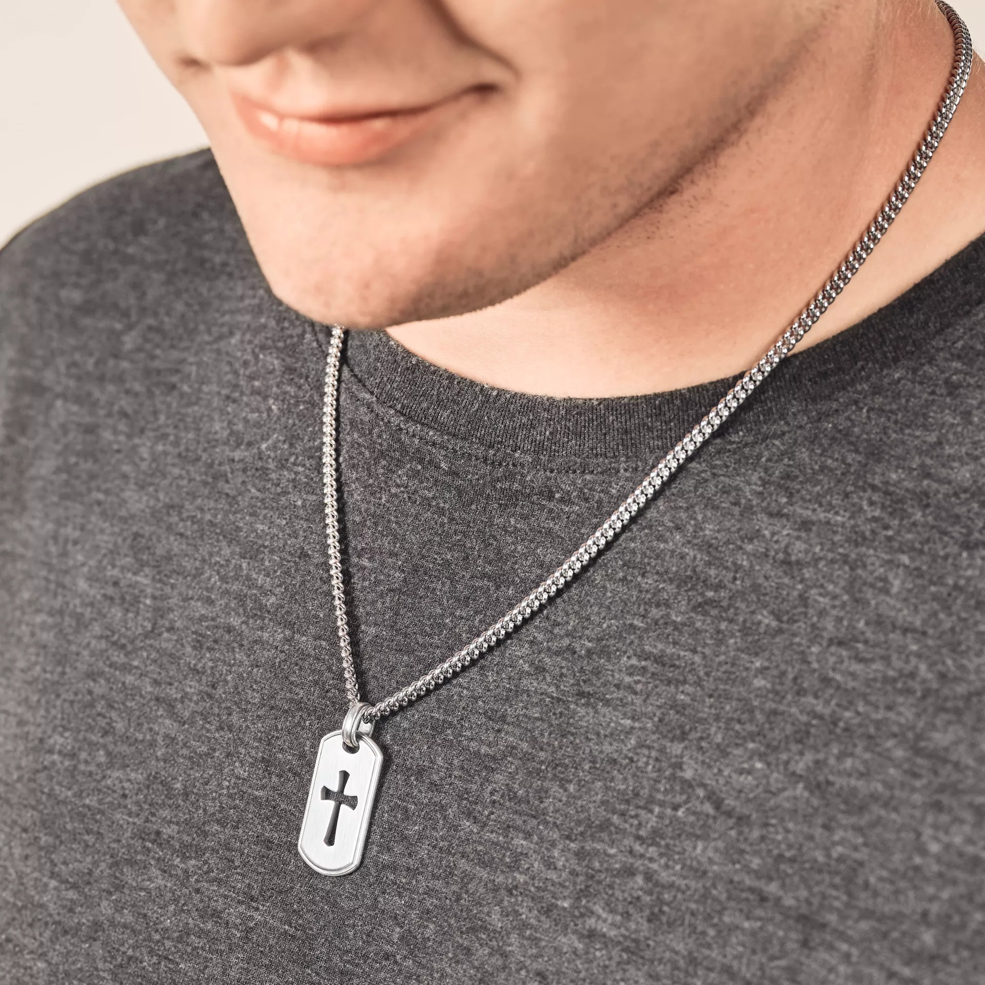 Classic Tag Cross Pendant - Image 5