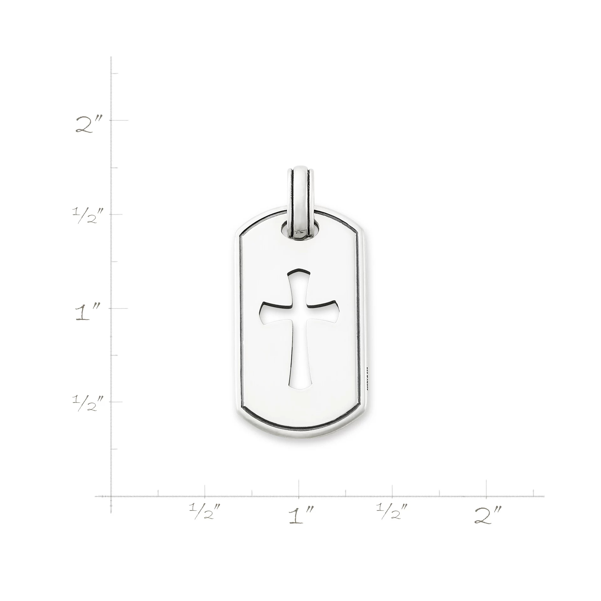 Classic Tag Cross Pendant - Image 8