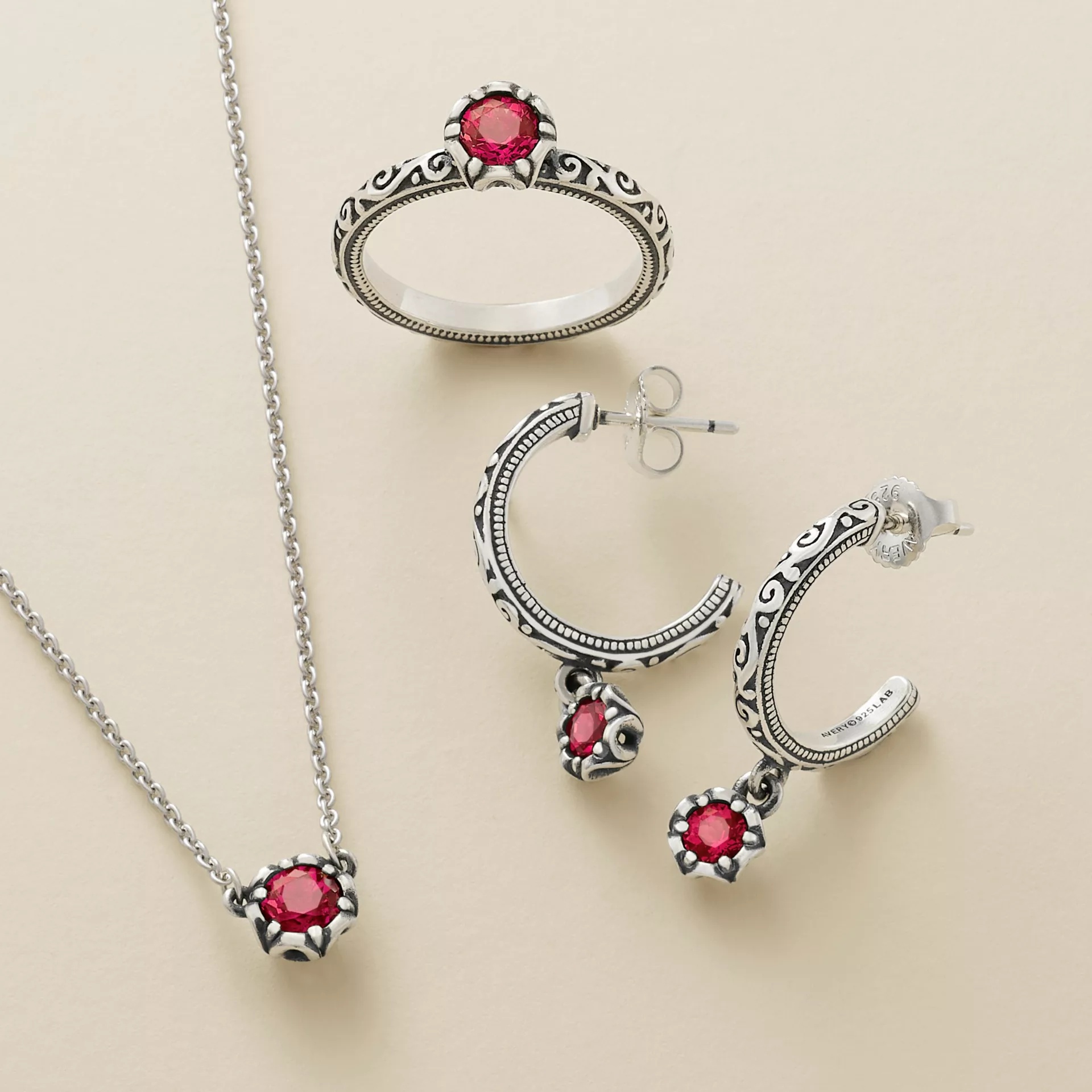 Cherished Birthstone Hoop Dangle EarShop All Rings - Image 3