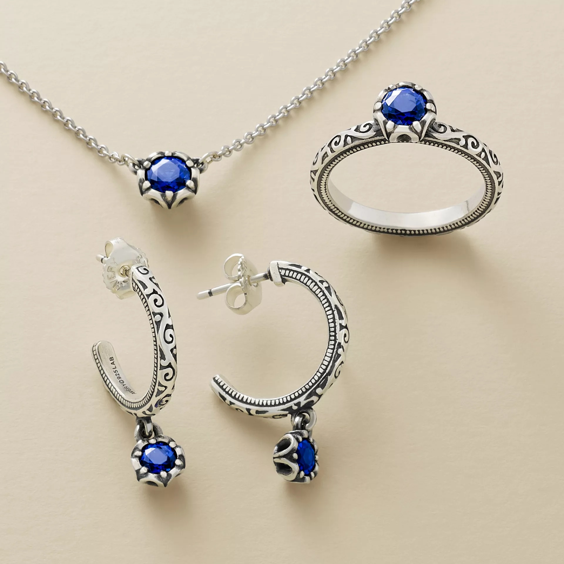 Cherished Birthstone Hoop Dangle EarShop All Rings - Image 3