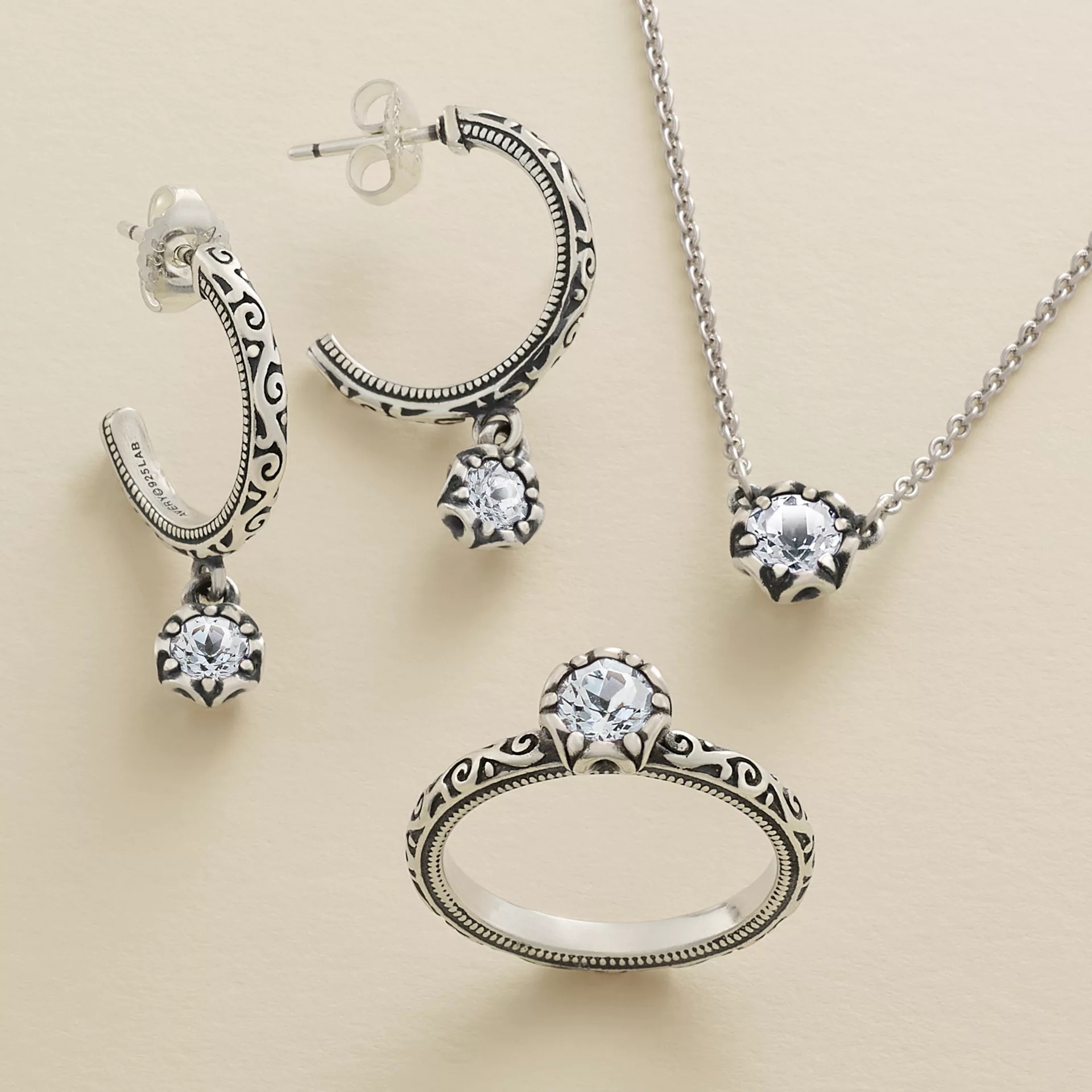 Cherished Birthstone Hoop Dangle EarShop All Rings - Image 3