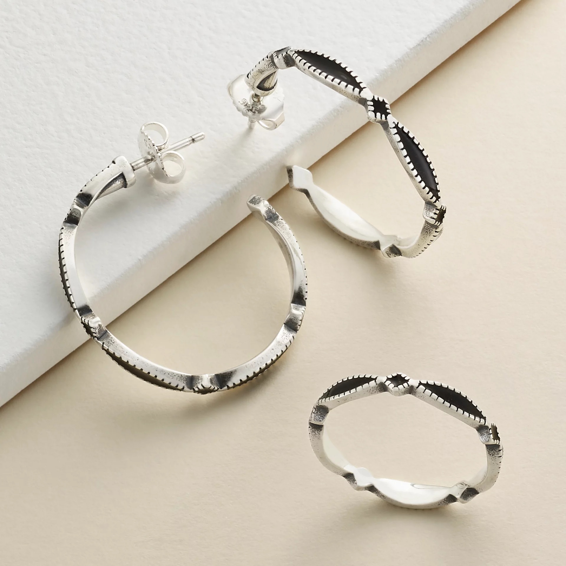 Enamel Cordoba Hoops - Image 5