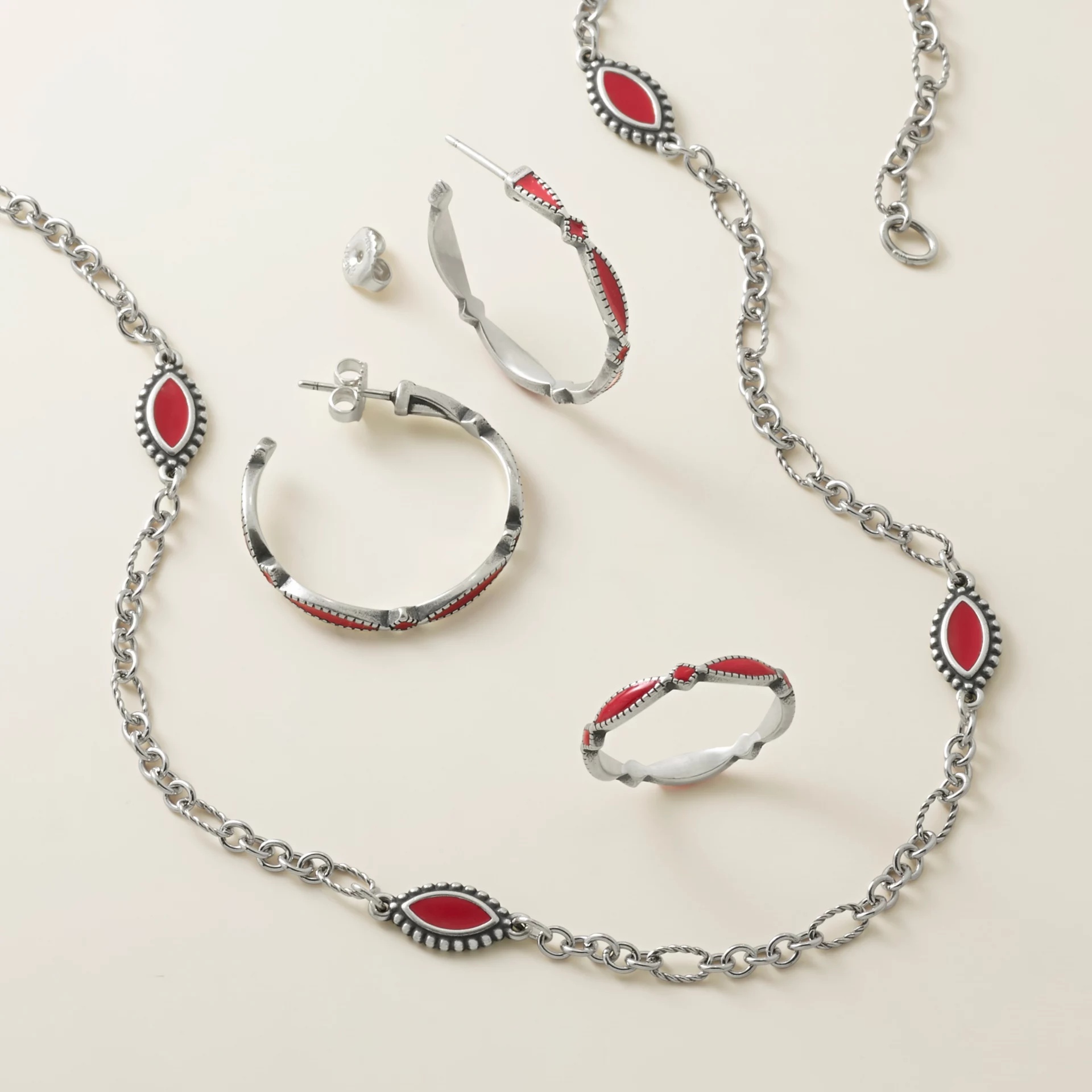 Enamel Cordoba Hoops - Image 4