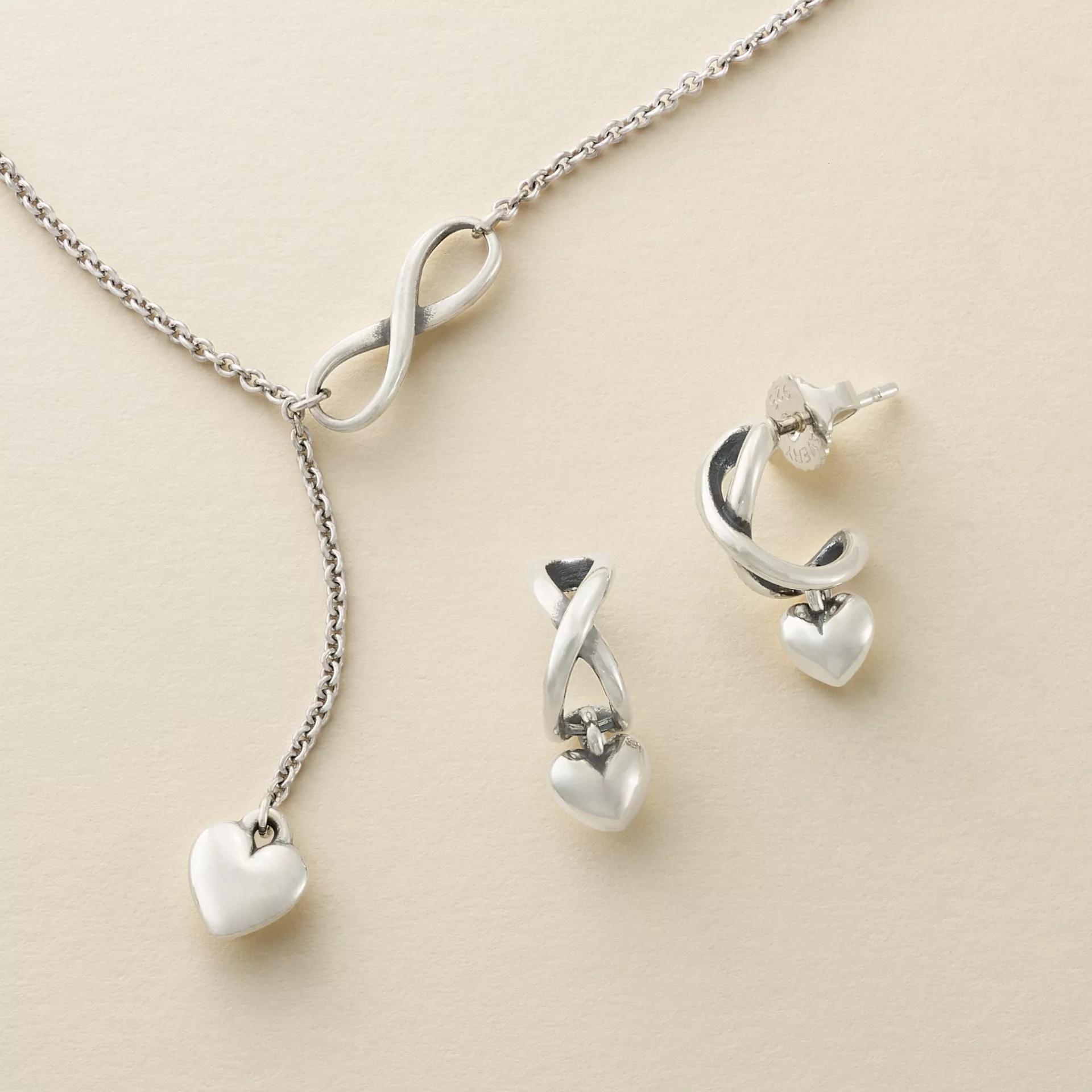 Delicate Infinite Love Hoops - Image 2