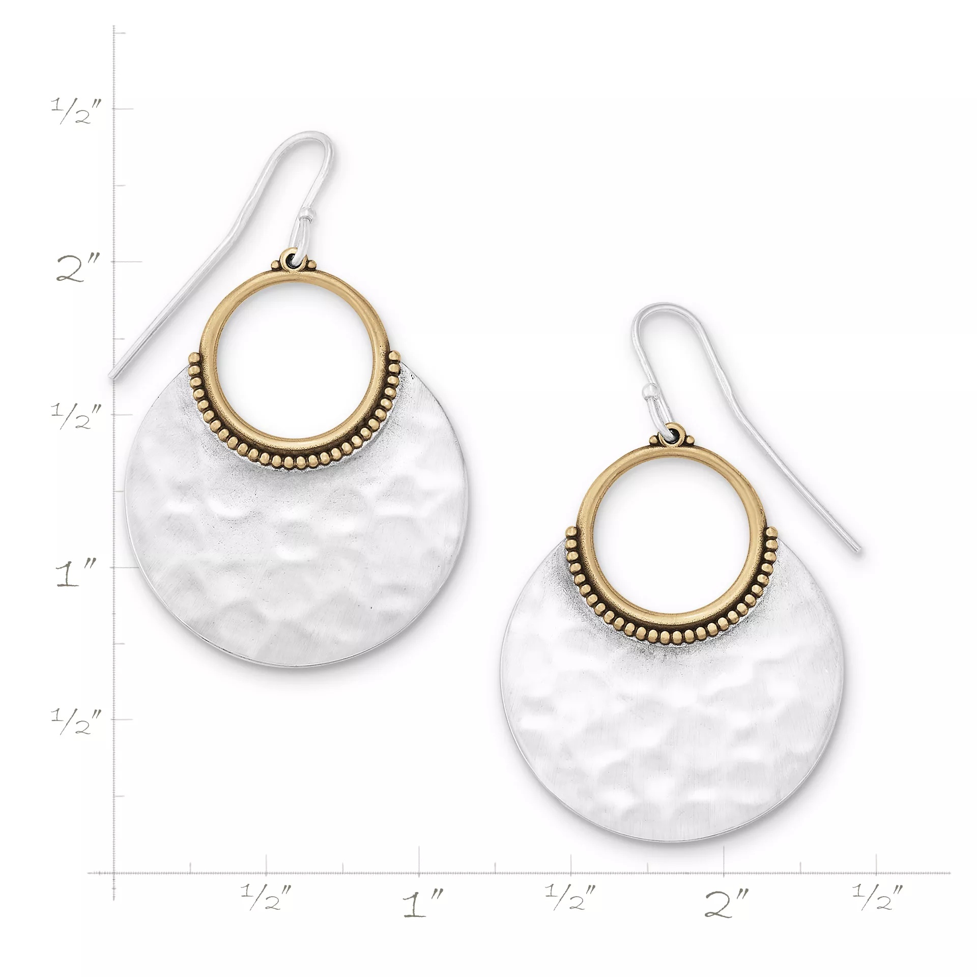 Hammered Eclipse Dangle EarShop All Rings - Image 4