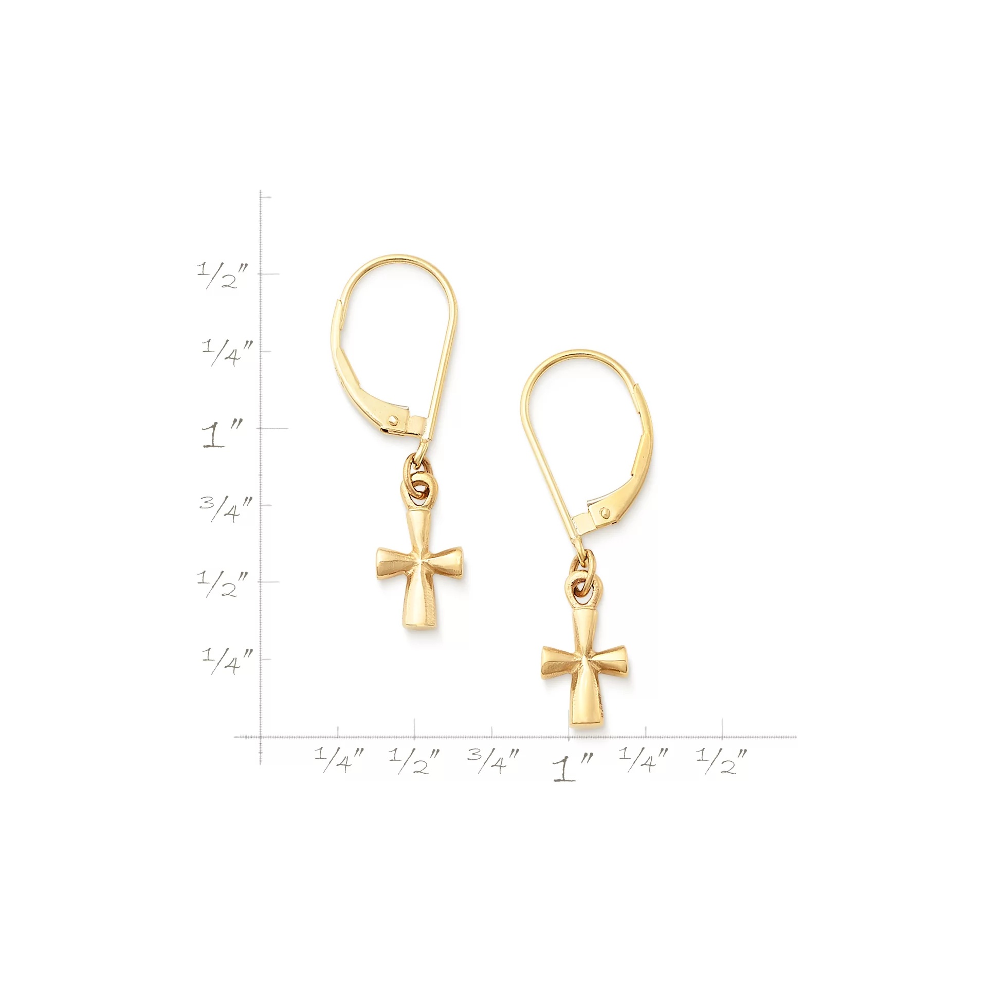 St. Teresa Cross Dangle EarShop All Rings - Image 2