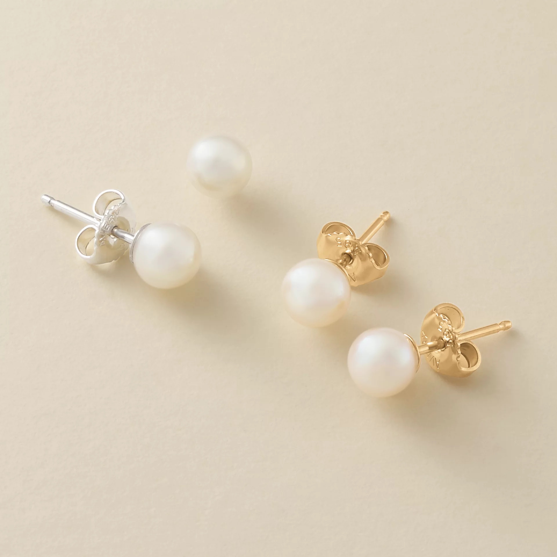 Round Gemstone Studs - Image 4