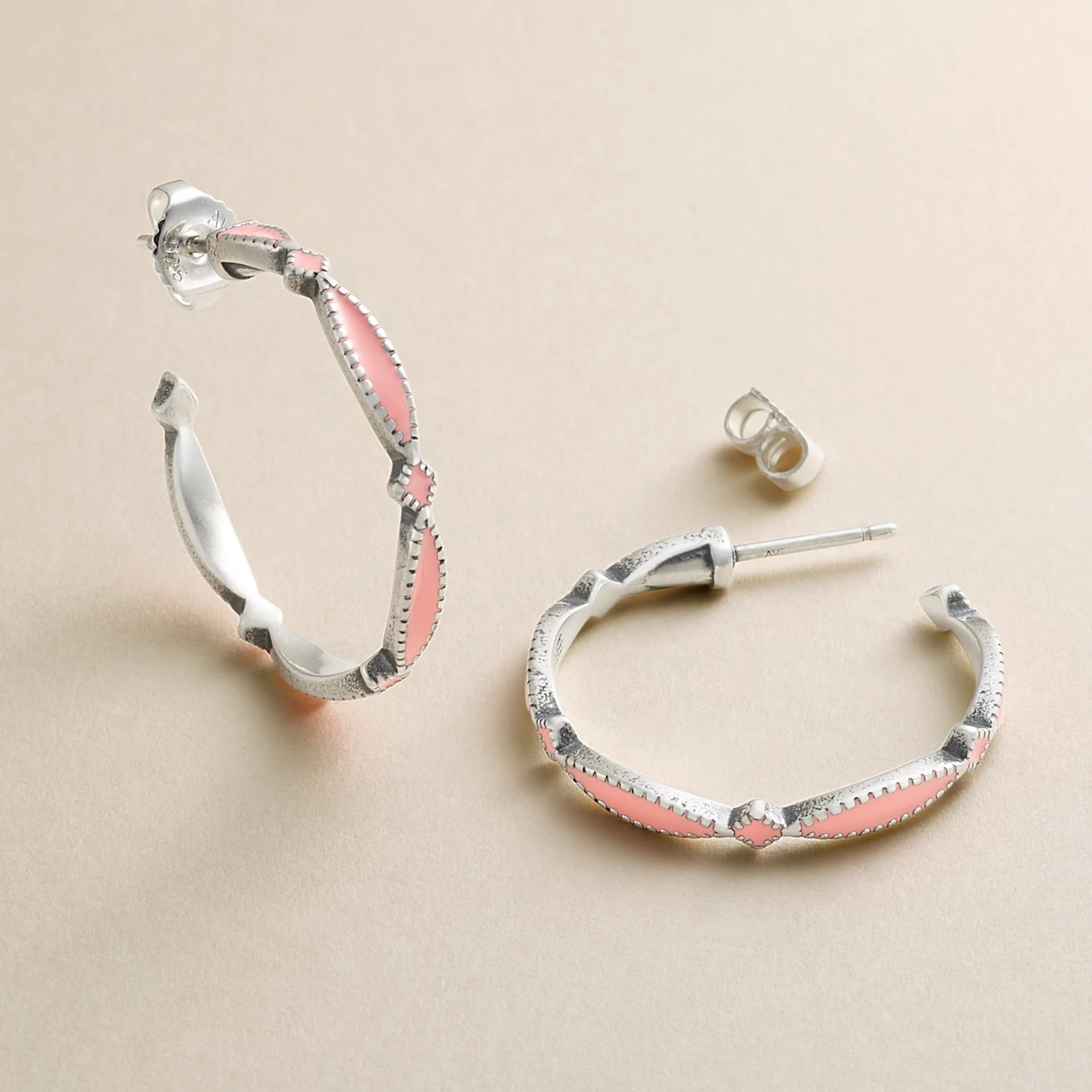 Enamel Cordoba Hoops - Image 2