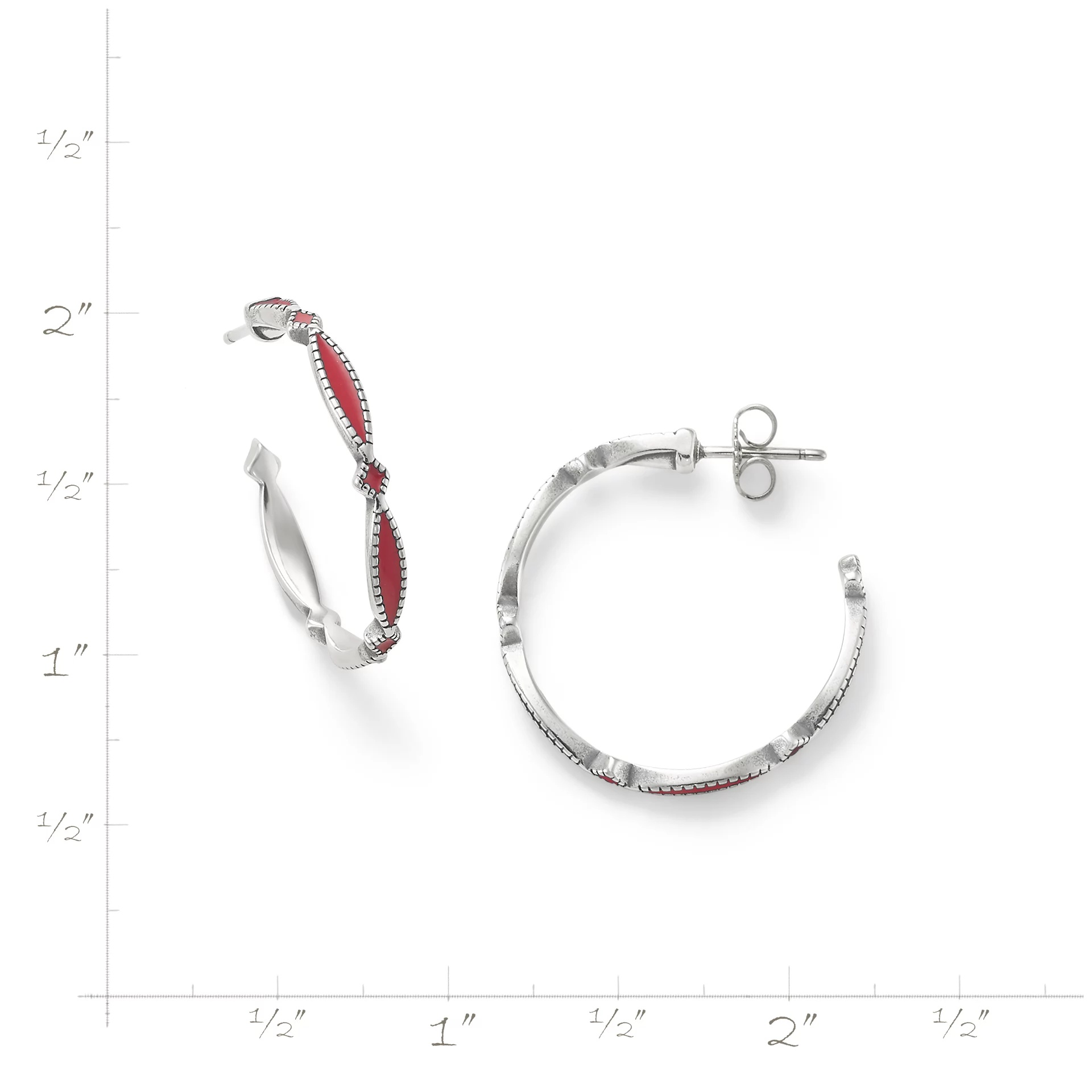Enamel Cordoba Hoops - Image 6