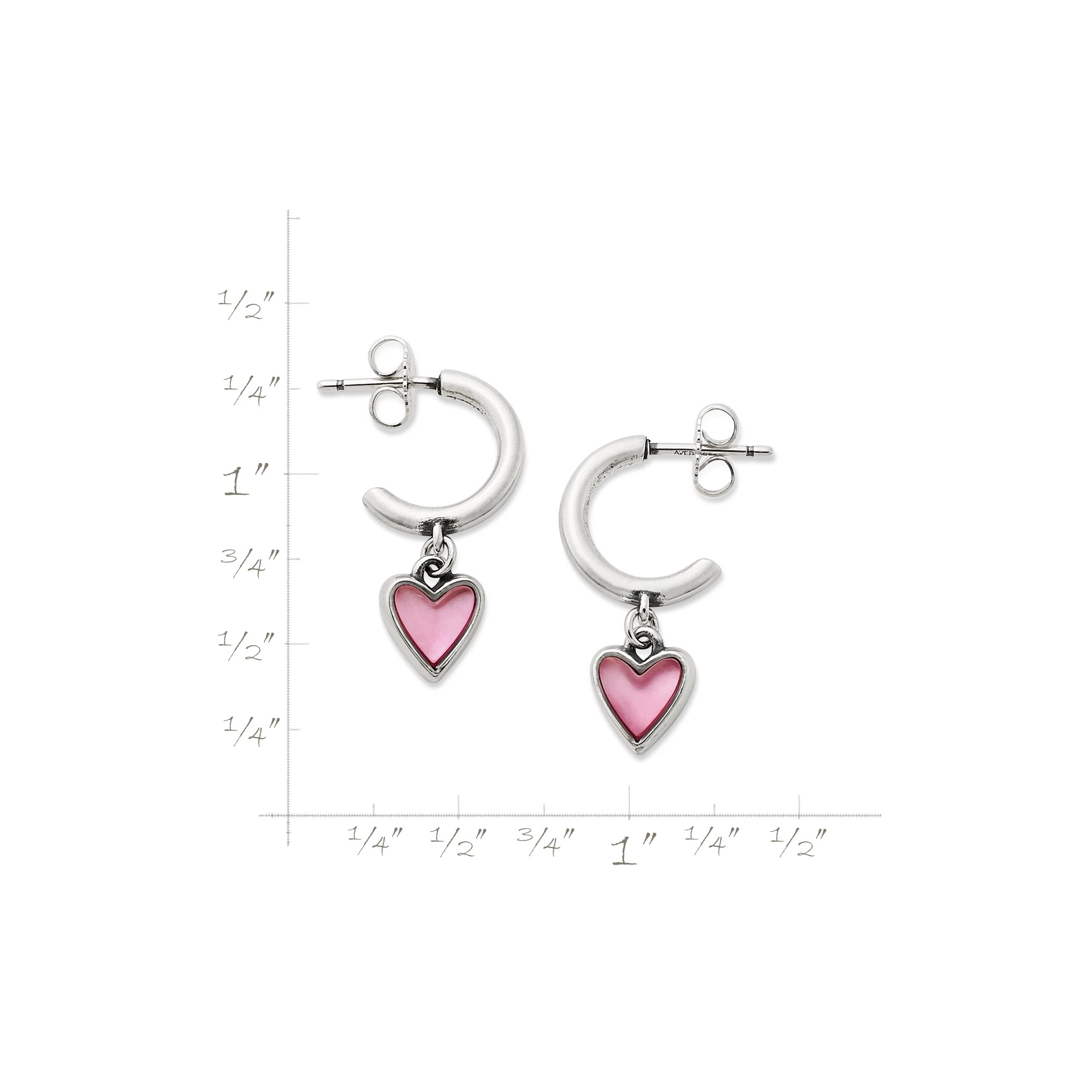 Sweetheart Gemstone Hoop Dangle EarShop All Rings - Image 6