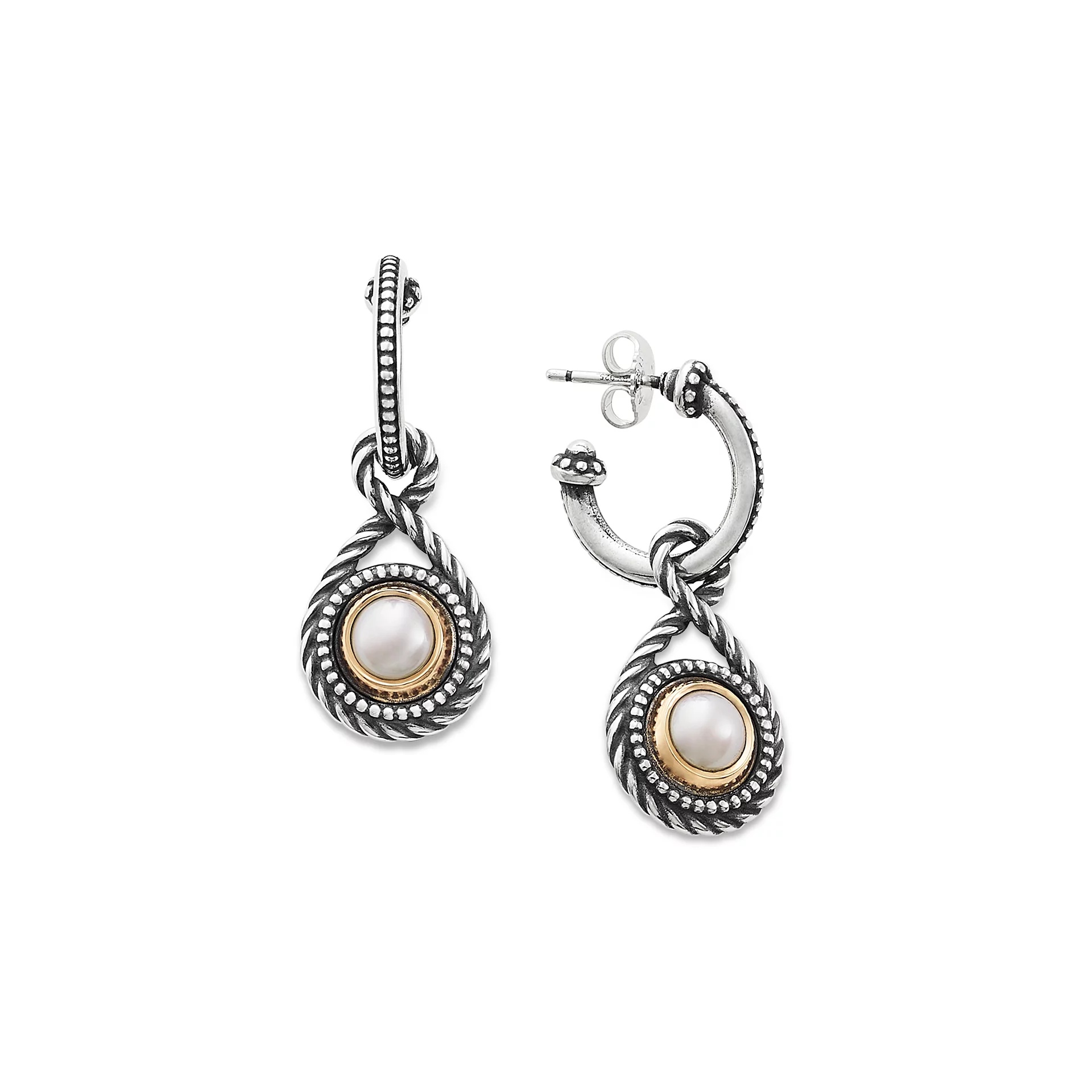 Marjan Gemstone Hoop Dangle EarShop All Rings