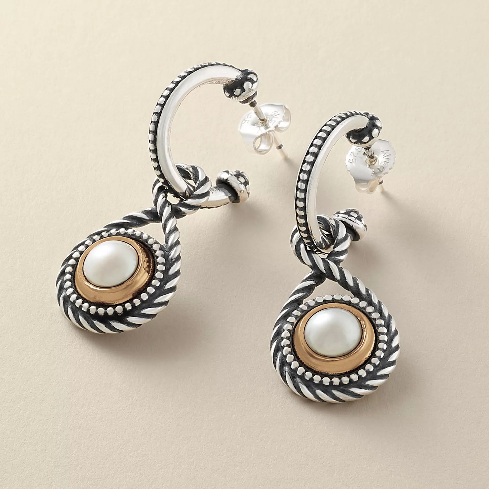 Marjan Gemstone Hoop Dangle EarShop All Rings - Image 2