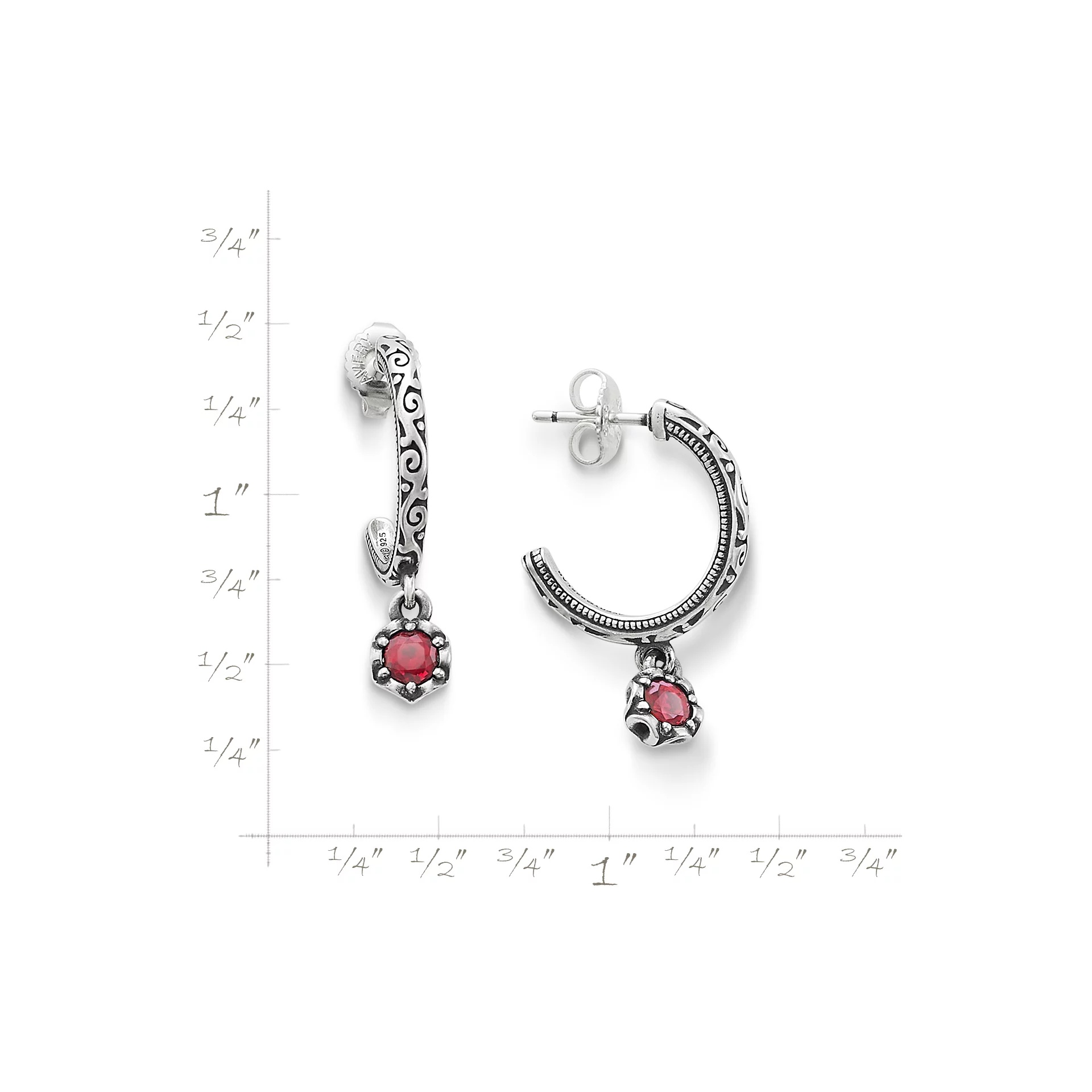 Cherished Birthstone Hoop Dangle EarShop All Rings - Image 5